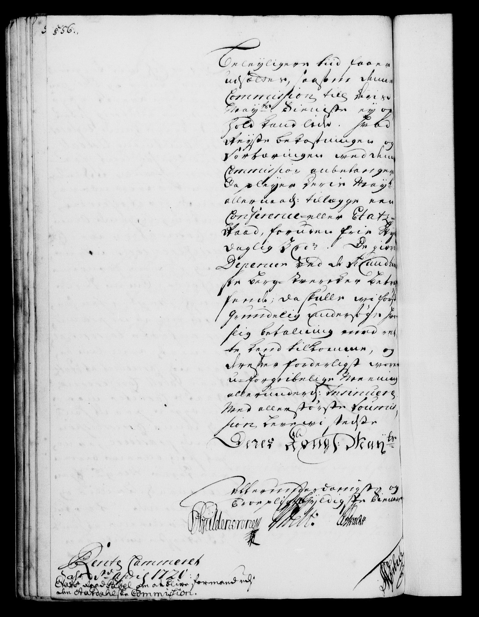 Rentekammeret, Kammerkanselliet, RA/EA-3111/G/Gf/Gfa/L0002: Norsk relasjons- og resolusjonsprotokoll (merket RK 52.2), 1720, p. 539