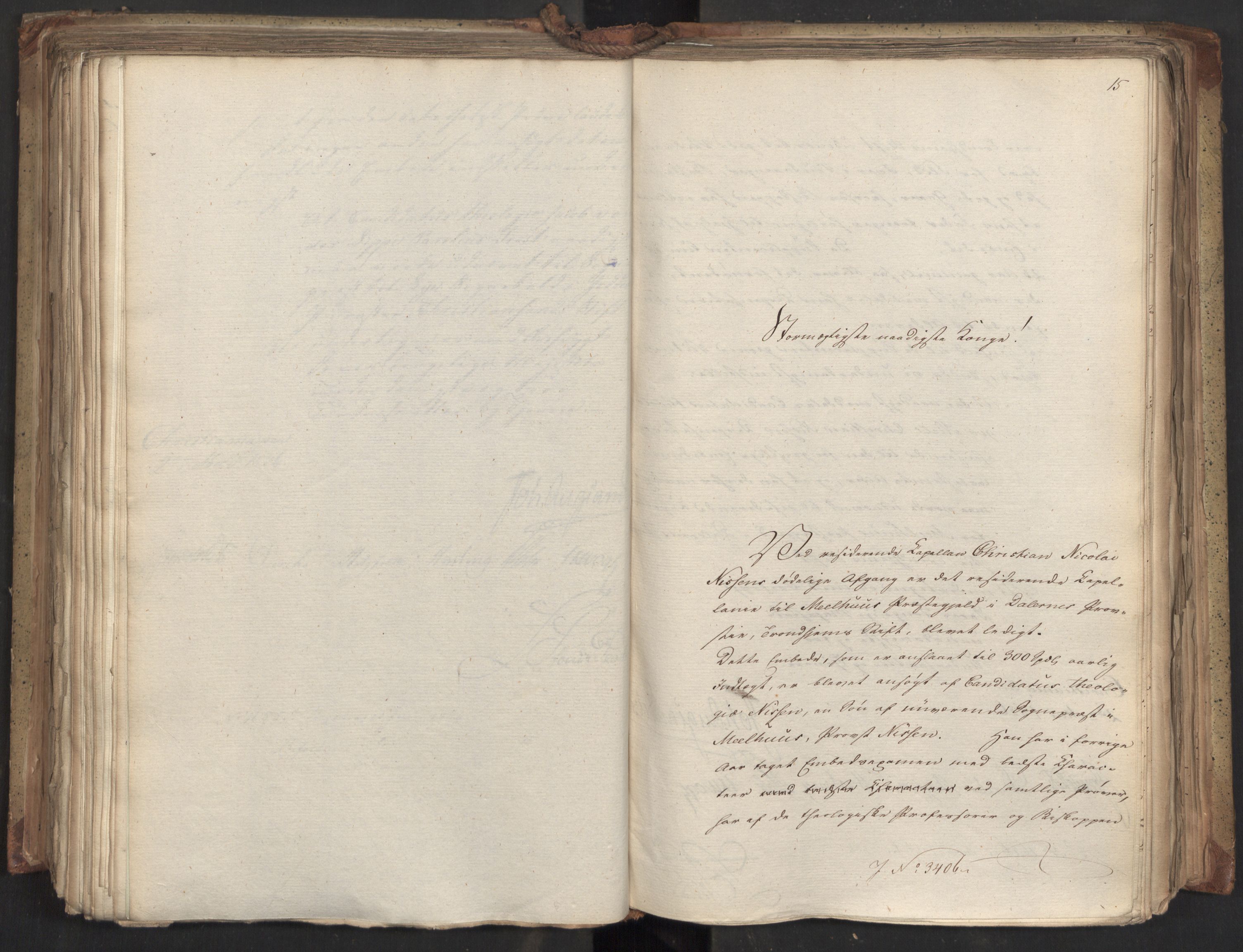 Statsrådsavdelingen i Stockholm, AV/RA-S-1003/D/Da/L0046: Regjeringsinnstillinger nr. 3308-3500, 1826, p. 284