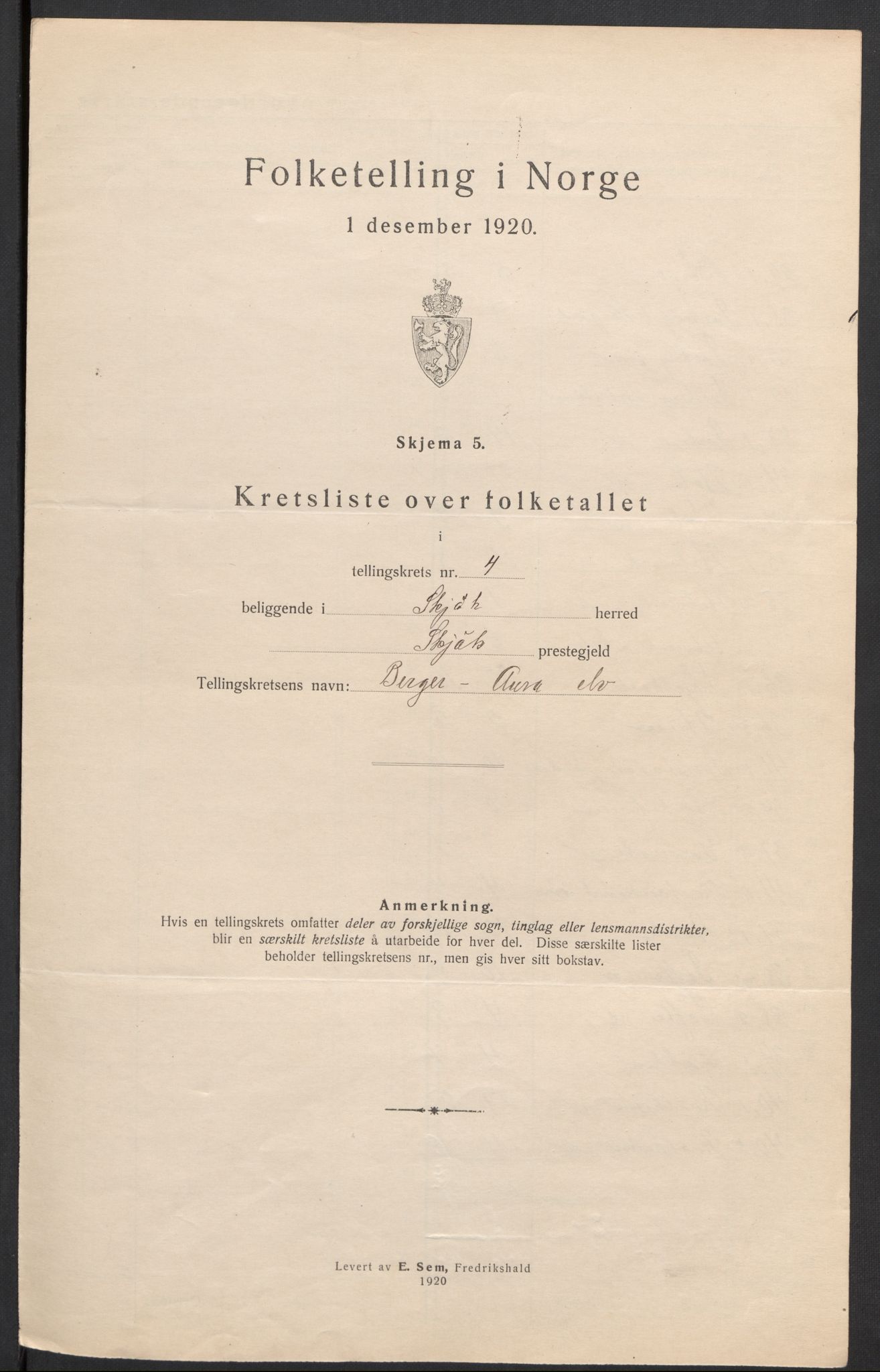 SAH, 1920 census for Skjåk, 1920, p. 15