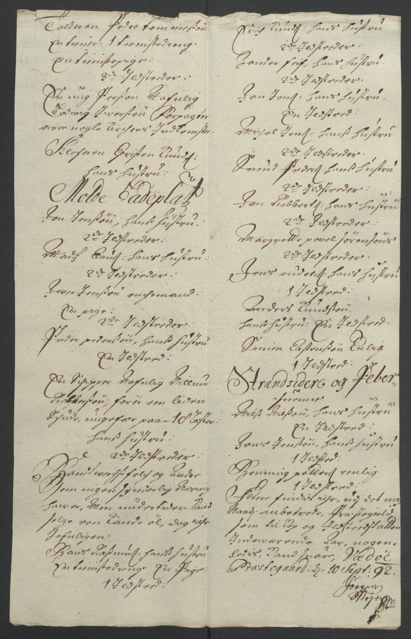 Rentekammeret inntil 1814, Reviderte regnskaper, Fogderegnskap, AV/RA-EA-4092/R55/L3650: Fogderegnskap Romsdal, 1692, p. 122