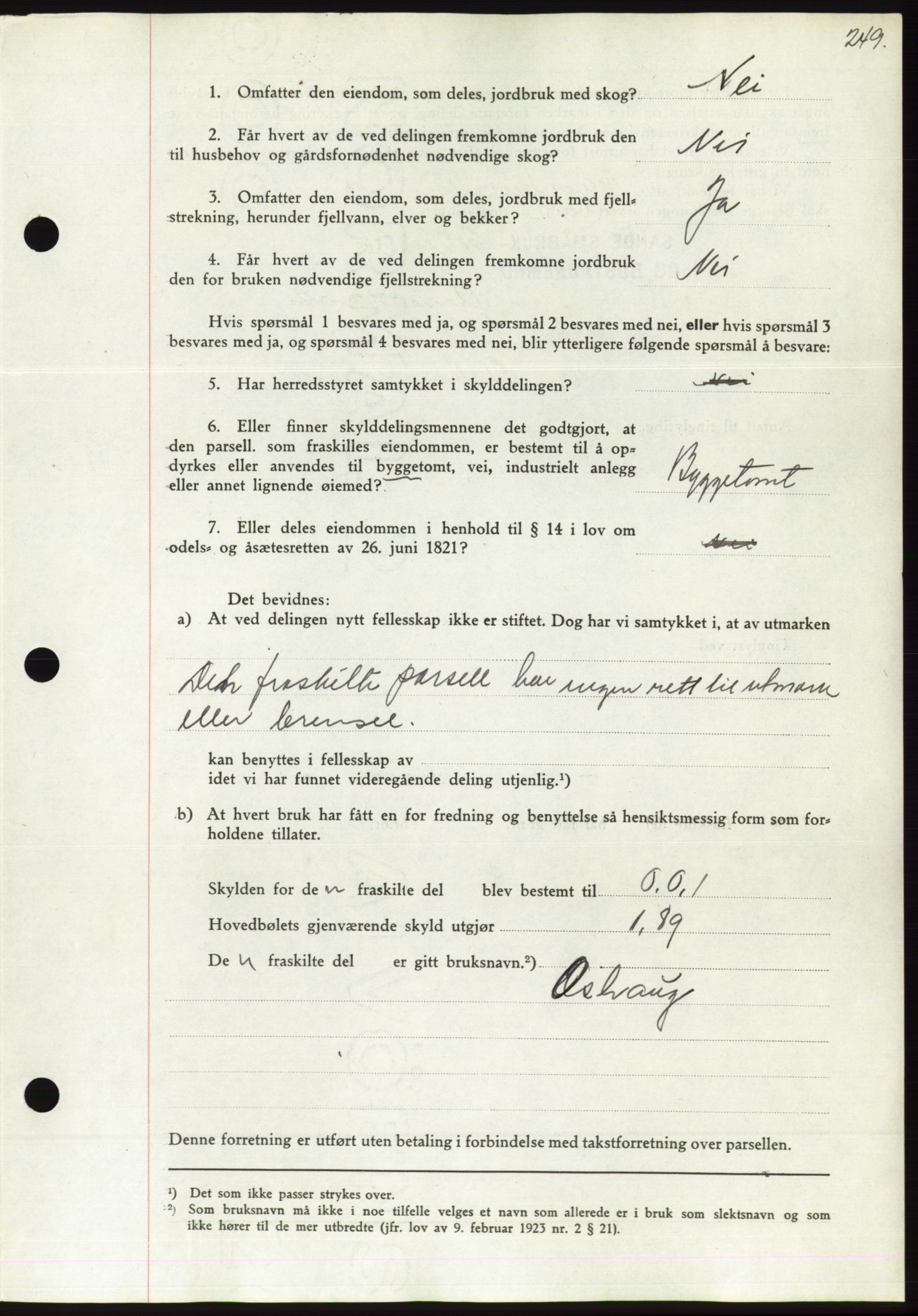 Søre Sunnmøre sorenskriveri, AV/SAT-A-4122/1/2/2C/L0061: Mortgage book no. 55, 1936-1936, Diary no: : 1232/1936