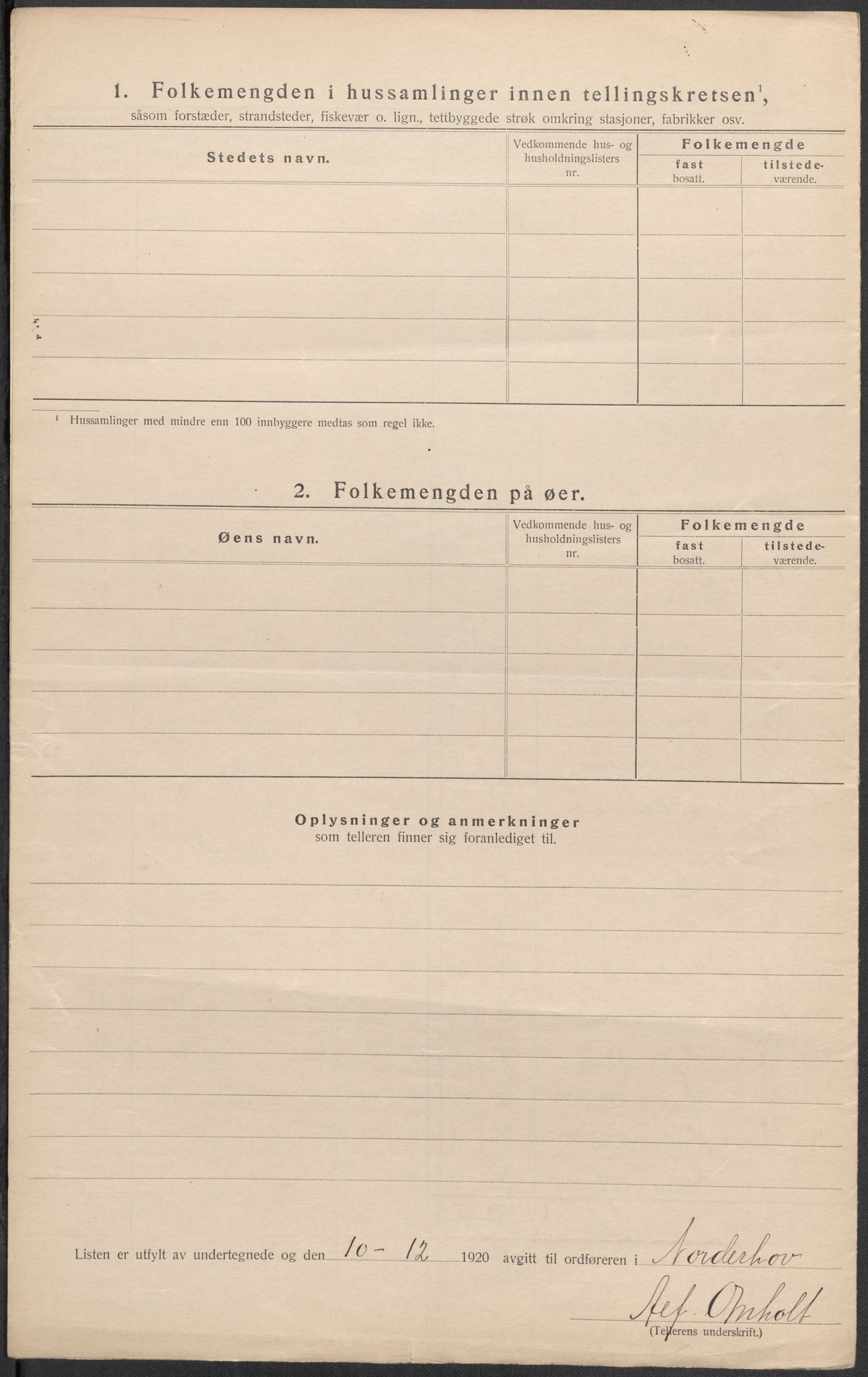 SAKO, 1920 census for Norderhov, 1920, p. 41