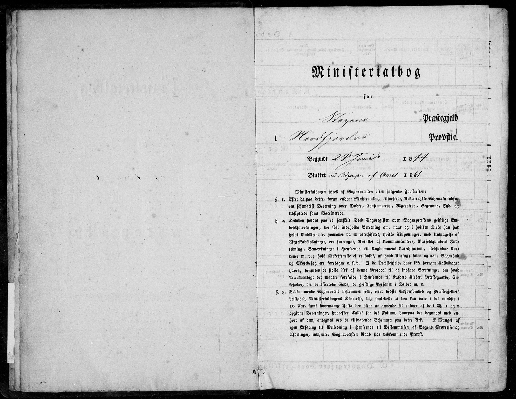 Stryn Sokneprestembete, AV/SAB-A-82501: Parish register (official) no. A 2, 1844-1861