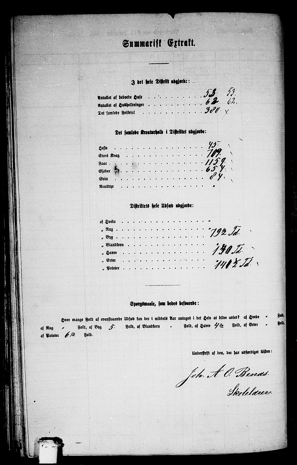 RA, 1865 census for Innvik, 1865, p. 137