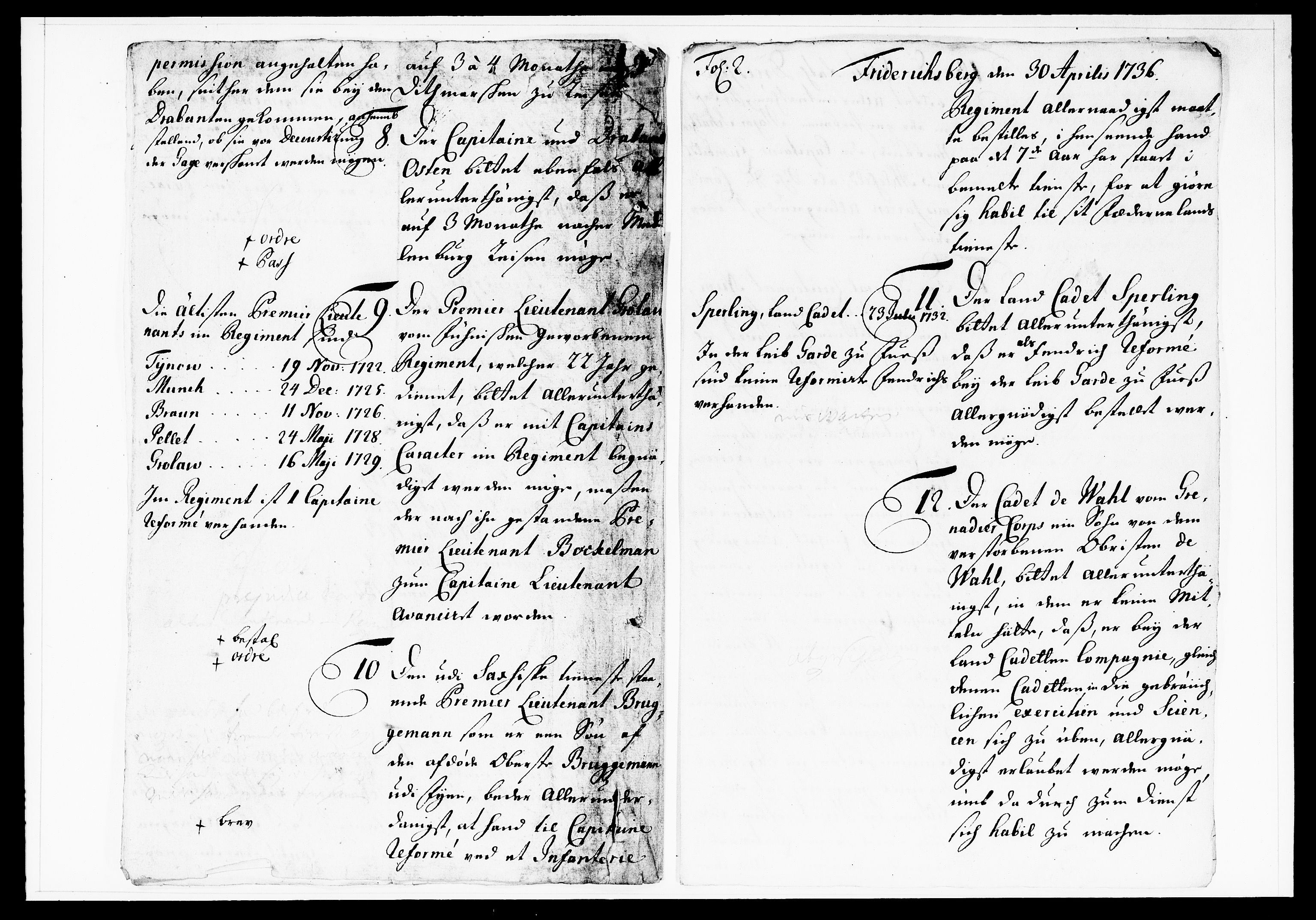 Krigskollegiet, Krigskancelliet, DRA/A-0006/-/1130-1137: Refererede sager, 1736, p. 163