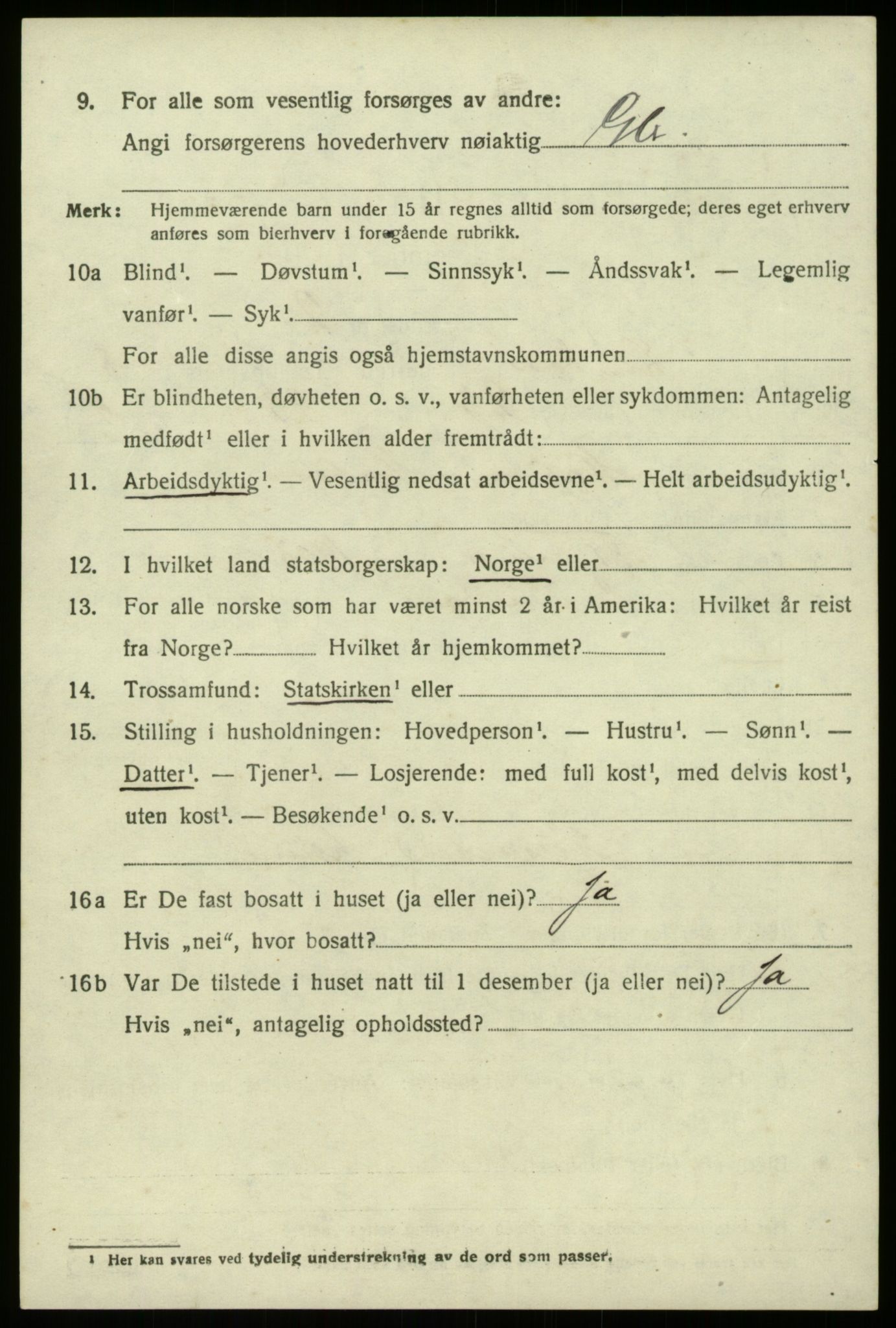 SAB, 1920 census for Lindås, 1920, p. 4544