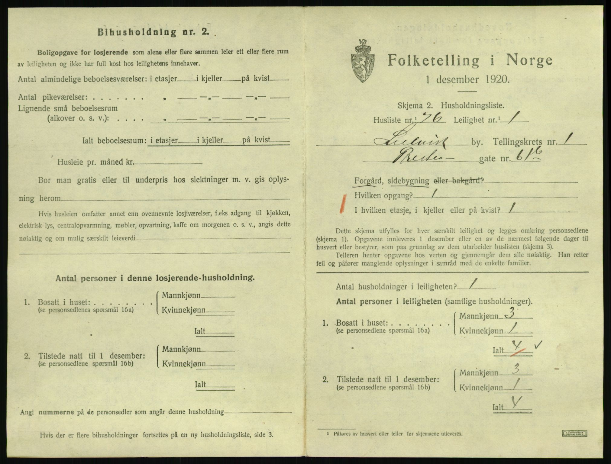 SAKO, 1920 census for Svelvik, 1920, p. 733