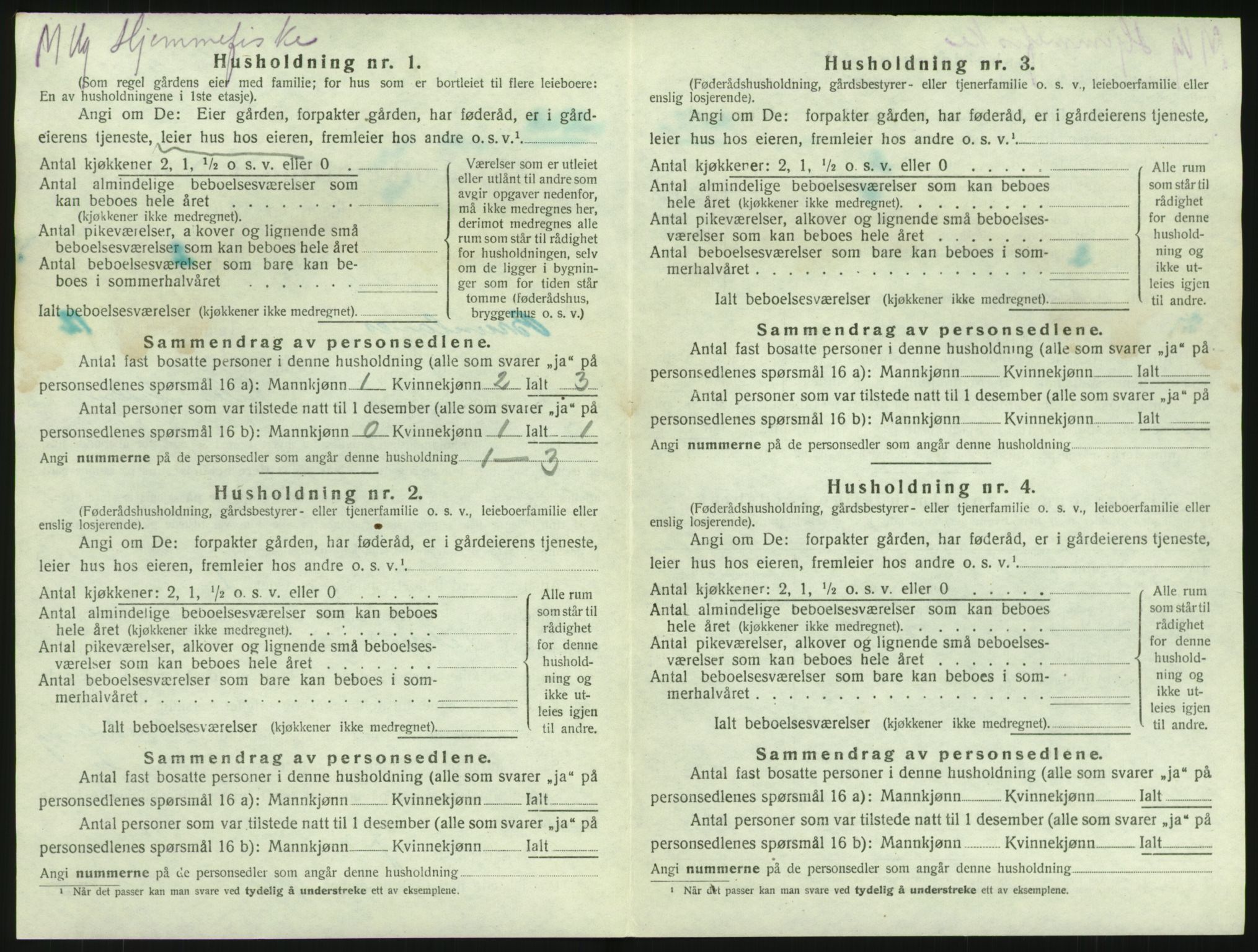 SAKO, 1920 census for Brunlanes, 1920, p. 1698