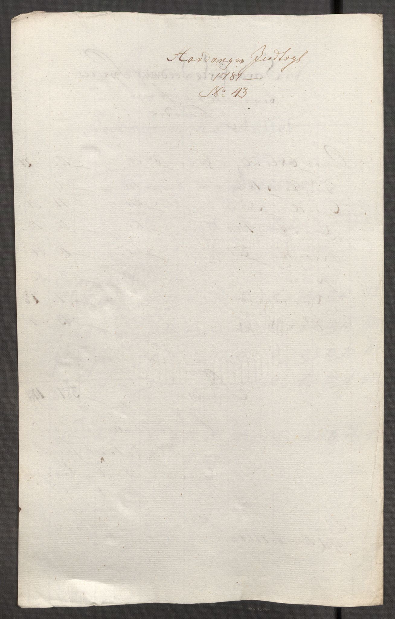 Rentekammeret inntil 1814, Reviderte regnskaper, Fogderegnskap, RA/EA-4092/R48/L3097: Fogderegnskap Sunnhordland og Hardanger, 1781, p. 300