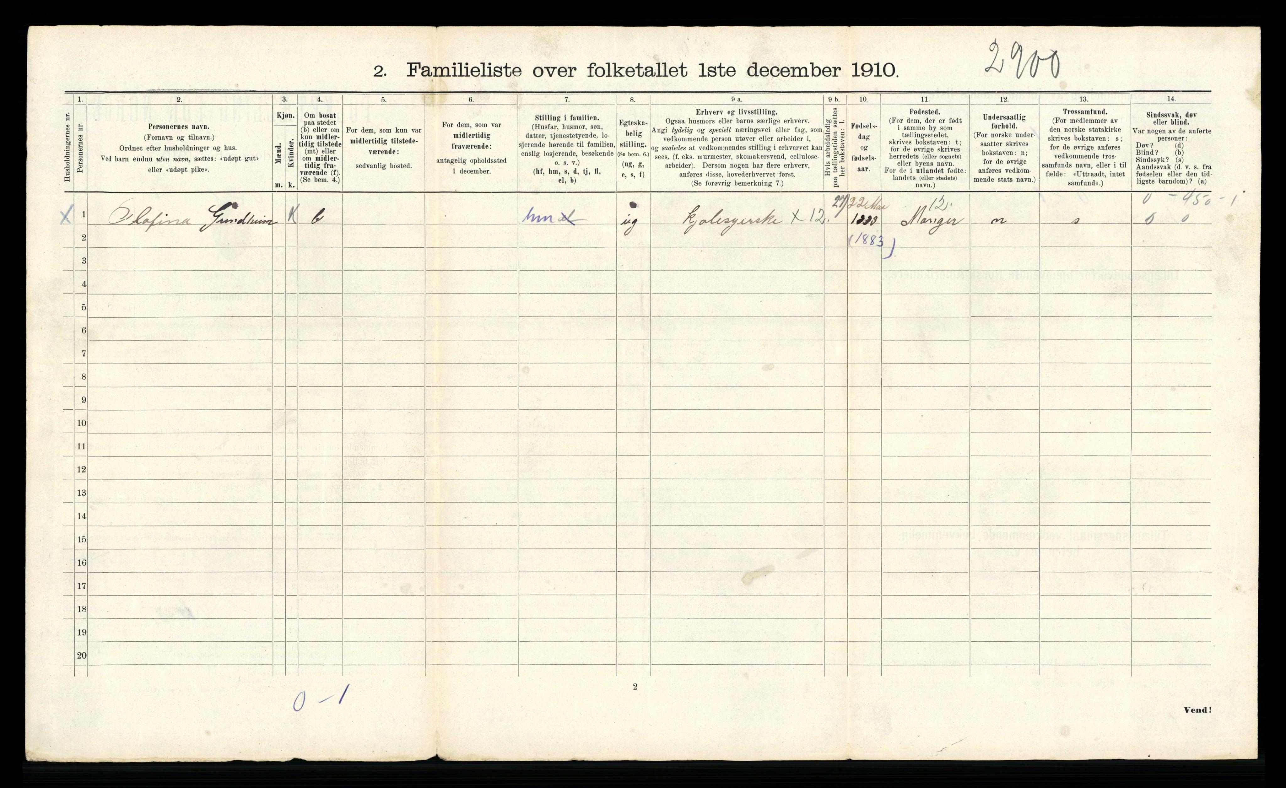 RA, 1910 census for Bergen, 1910, p. 15656