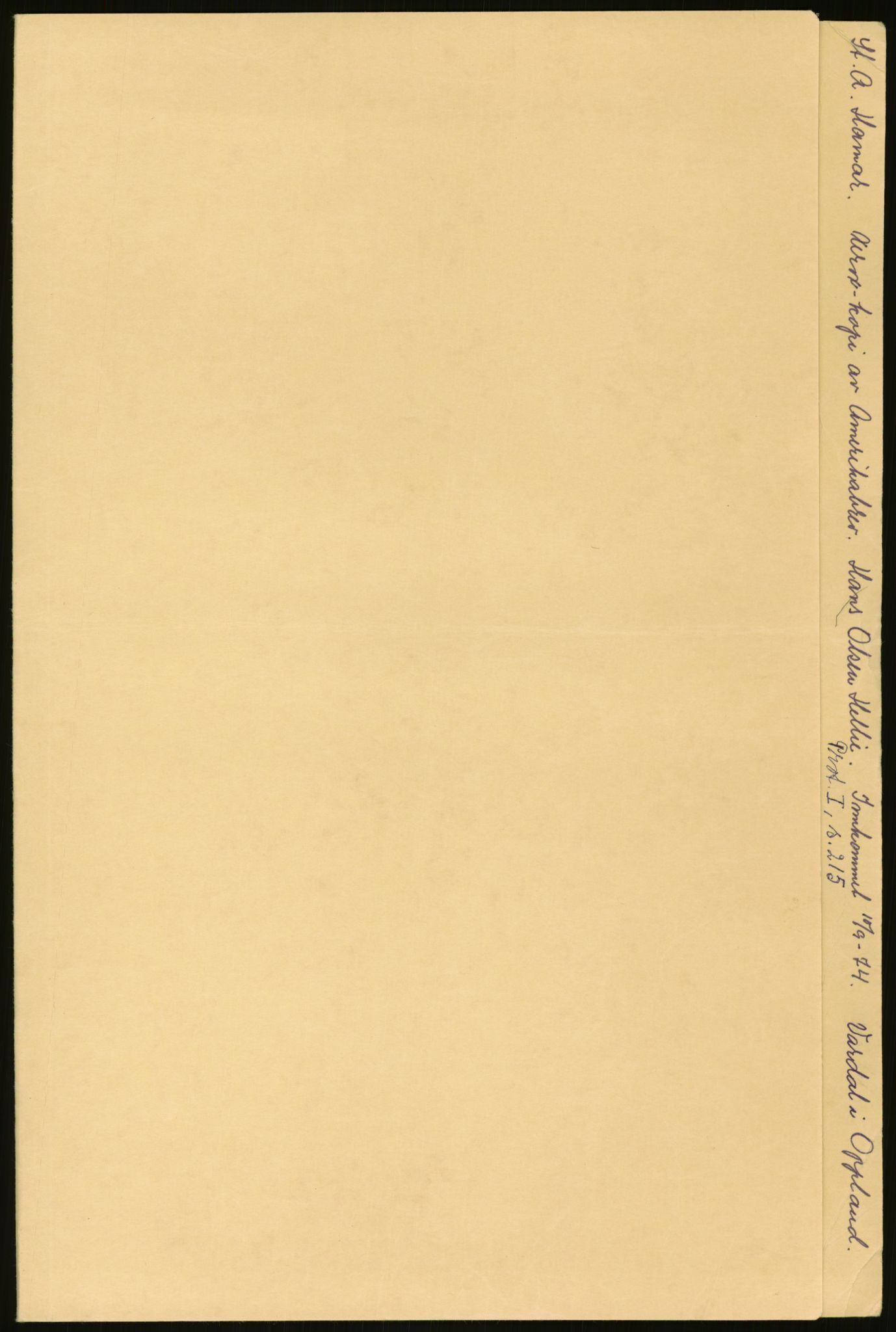 Samlinger til kildeutgivelse, Amerikabrevene, RA/EA-4057/F/L0011: Innlån fra Oppland: Bræin - Knudsen, 1838-1914, p. 465