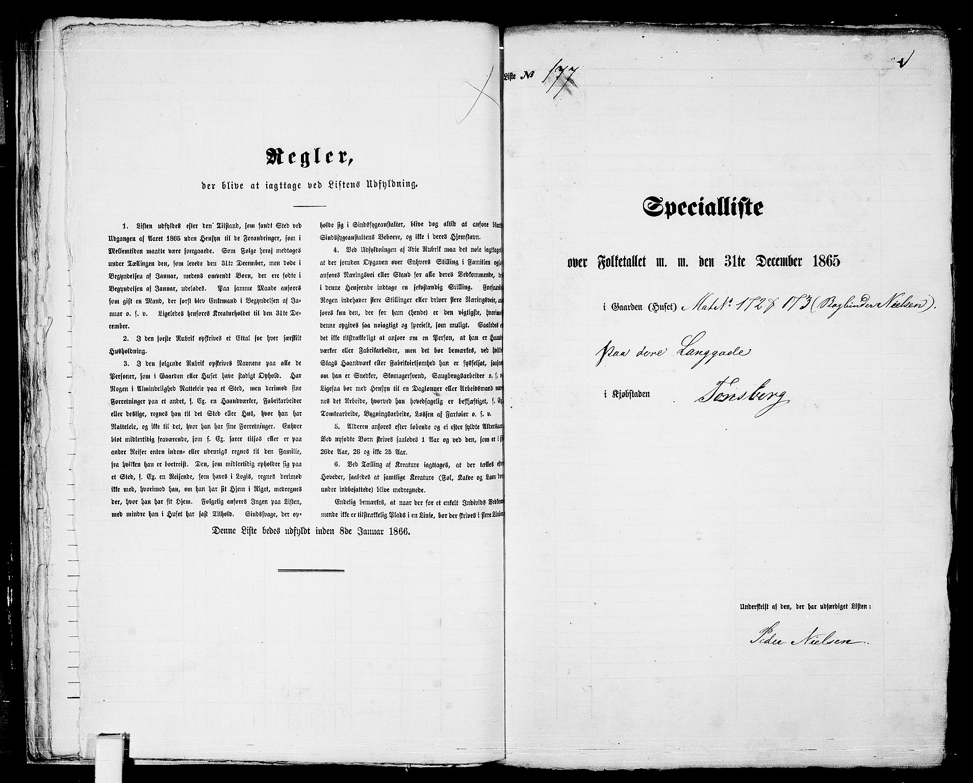 RA, 1865 census for Tønsberg, 1865, p. 388