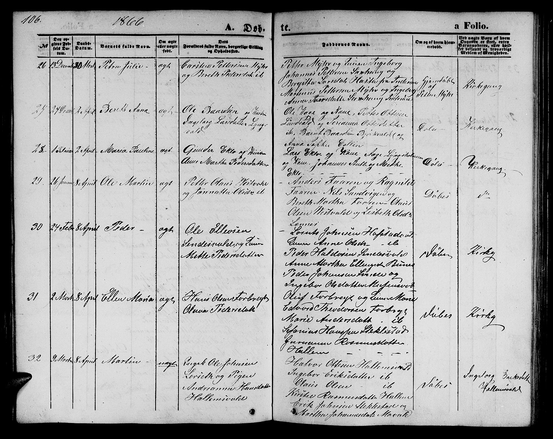 Ministerialprotokoller, klokkerbøker og fødselsregistre - Nord-Trøndelag, AV/SAT-A-1458/723/L0254: Parish register (copy) no. 723C02, 1858-1868, p. 106