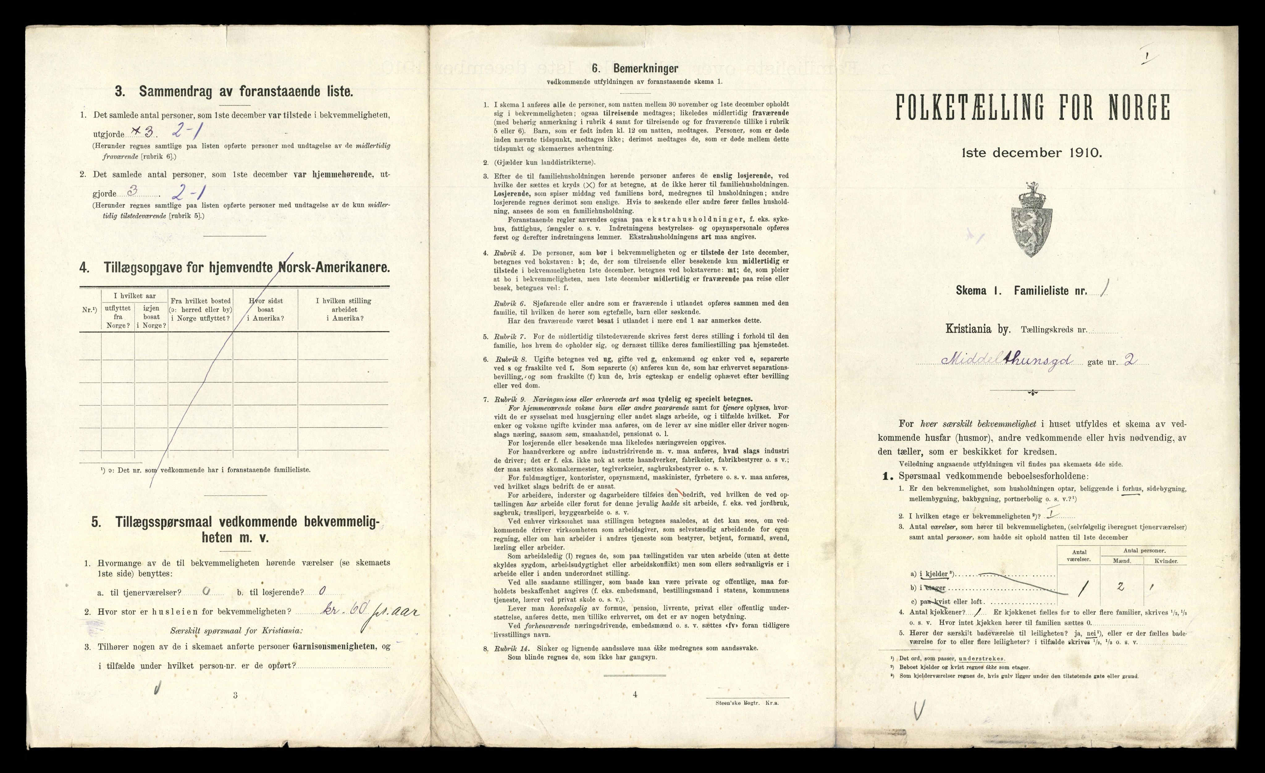 RA, 1910 census for Kristiania, 1910, p. 63853