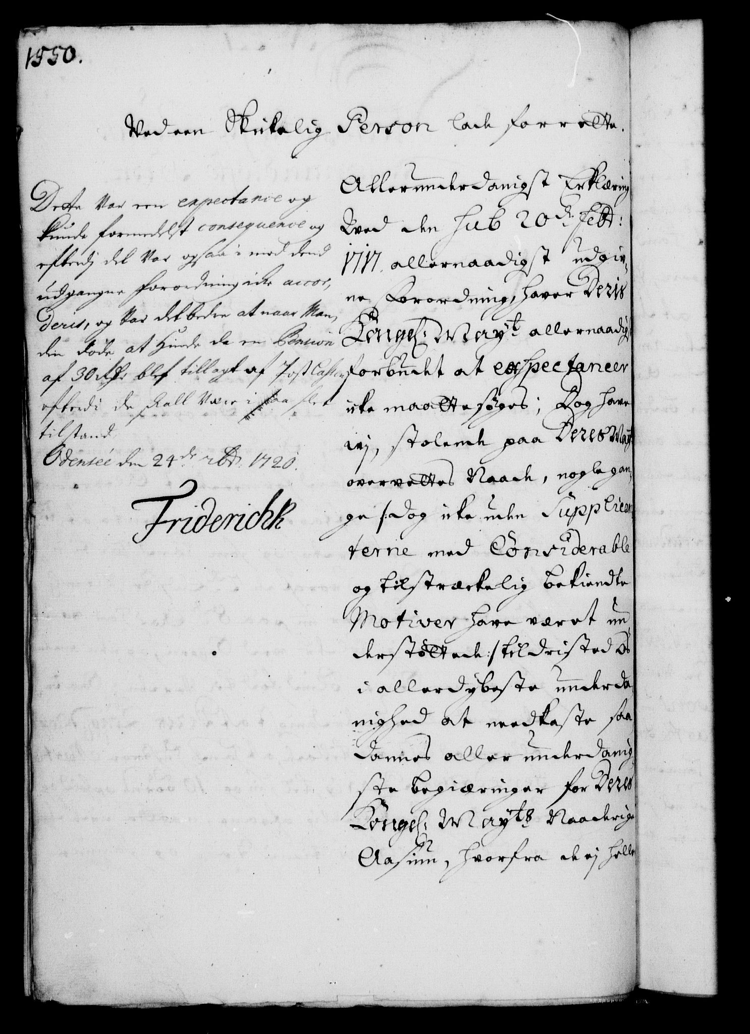 Rentekammeret, Kammerkanselliet, RA/EA-3111/G/Gf/Gfa/L0003: Norsk relasjons- og resolusjonsprotokoll (merket RK 52.3), 1720, p. 525