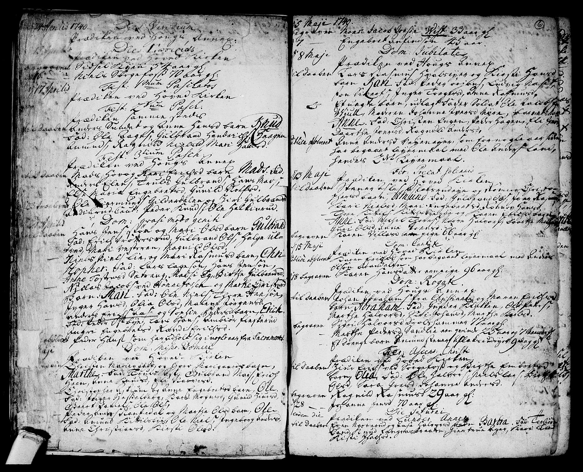 Norderhov kirkebøker, SAKO/A-237/F/Fa/L0003a: Parish register (official) no. 3, 1740-1757, p. 6