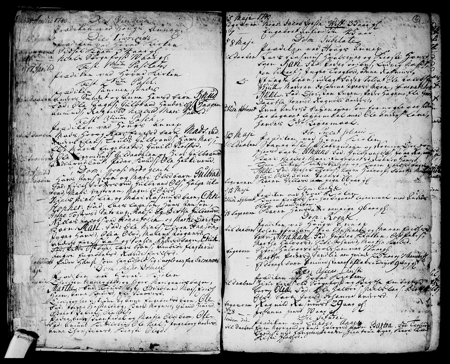 Norderhov kirkebøker, AV/SAKO-A-237/F/Fa/L0003a: Parish register (official) no. 3, 1740-1757, p. 6