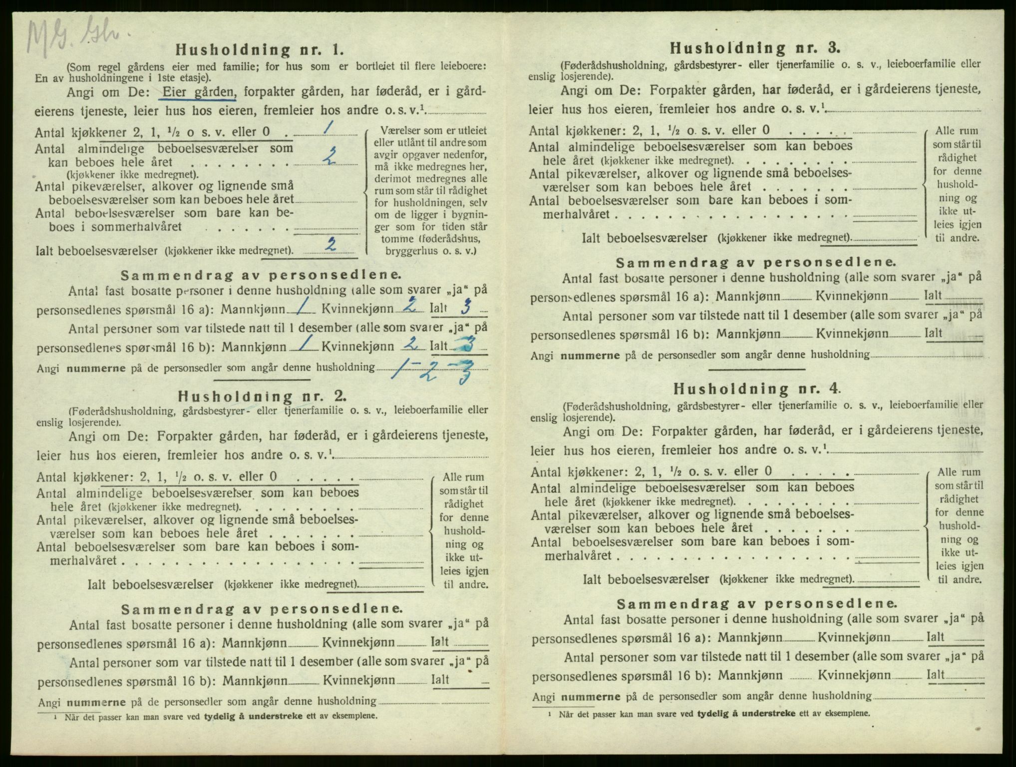 SAKO, 1920 census for Sandeherred, 1920, p. 92