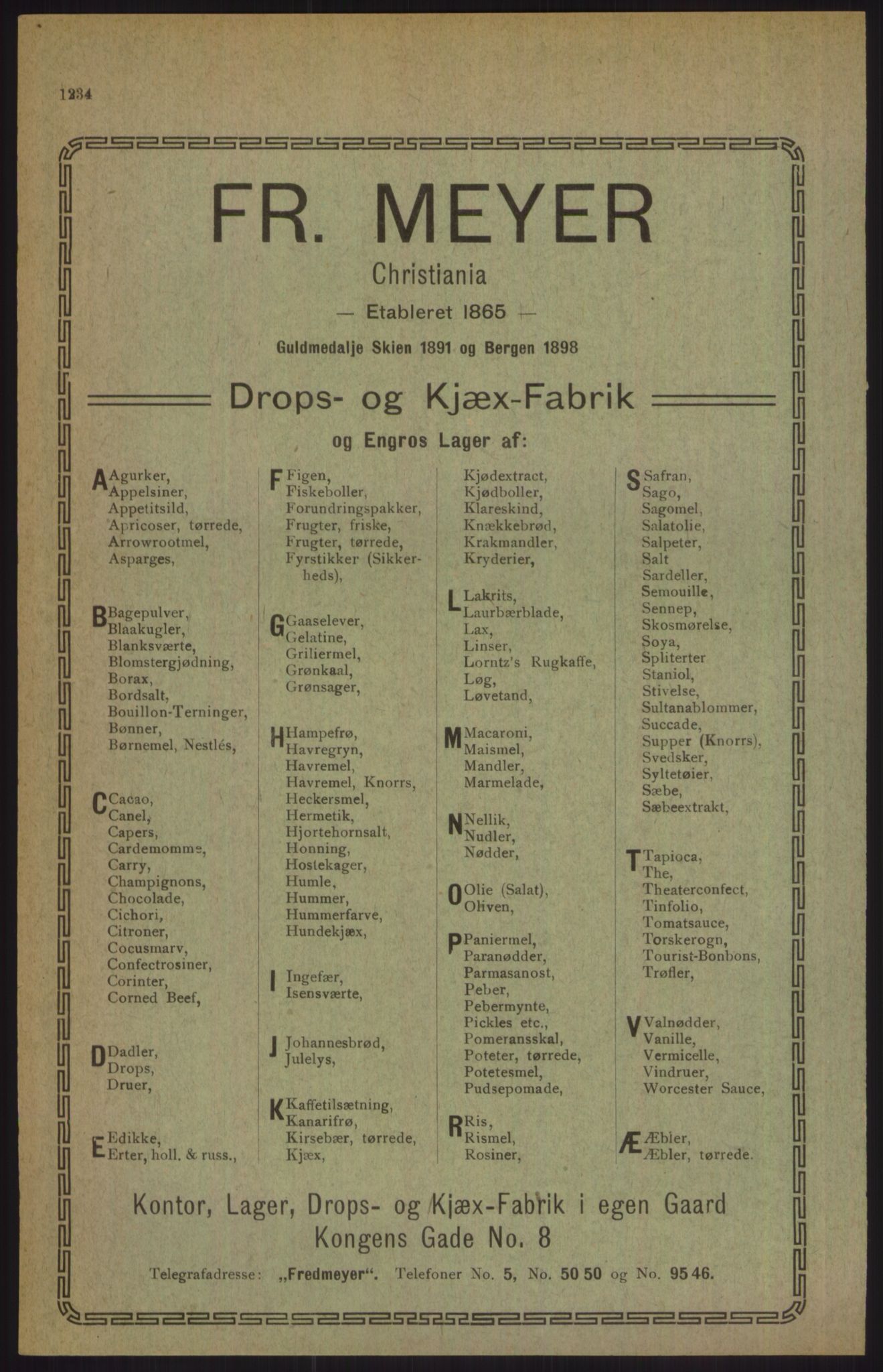 Kristiania/Oslo adressebok, PUBL/-, 1915, p. 1234