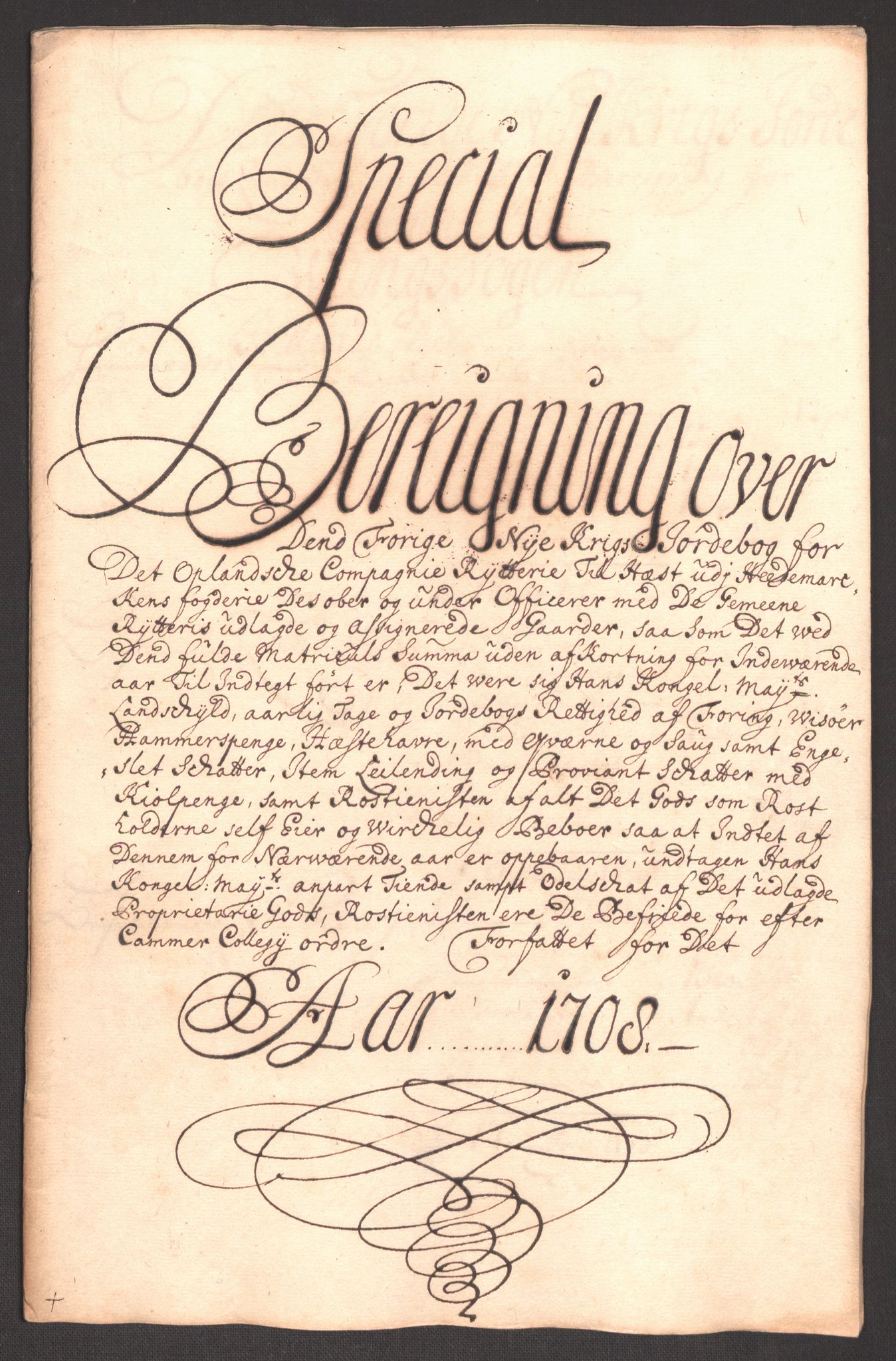 Rentekammeret inntil 1814, Reviderte regnskaper, Fogderegnskap, RA/EA-4092/R16/L1044: Fogderegnskap Hedmark, 1708, p. 206