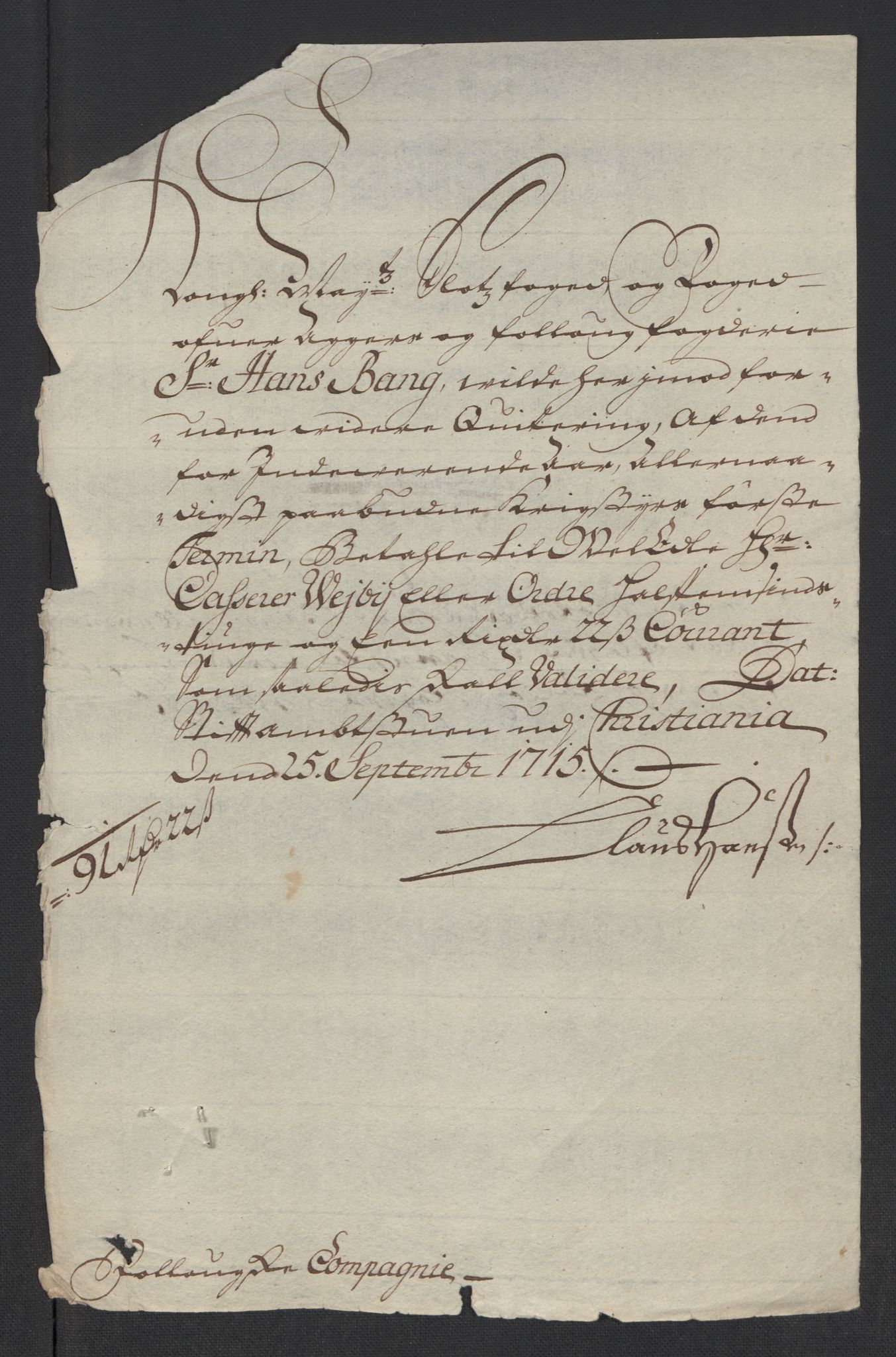 Rentekammeret inntil 1814, Reviderte regnskaper, Fogderegnskap, RA/EA-4092/R10/L0453: Fogderegnskap Aker og Follo, 1715, p. 289