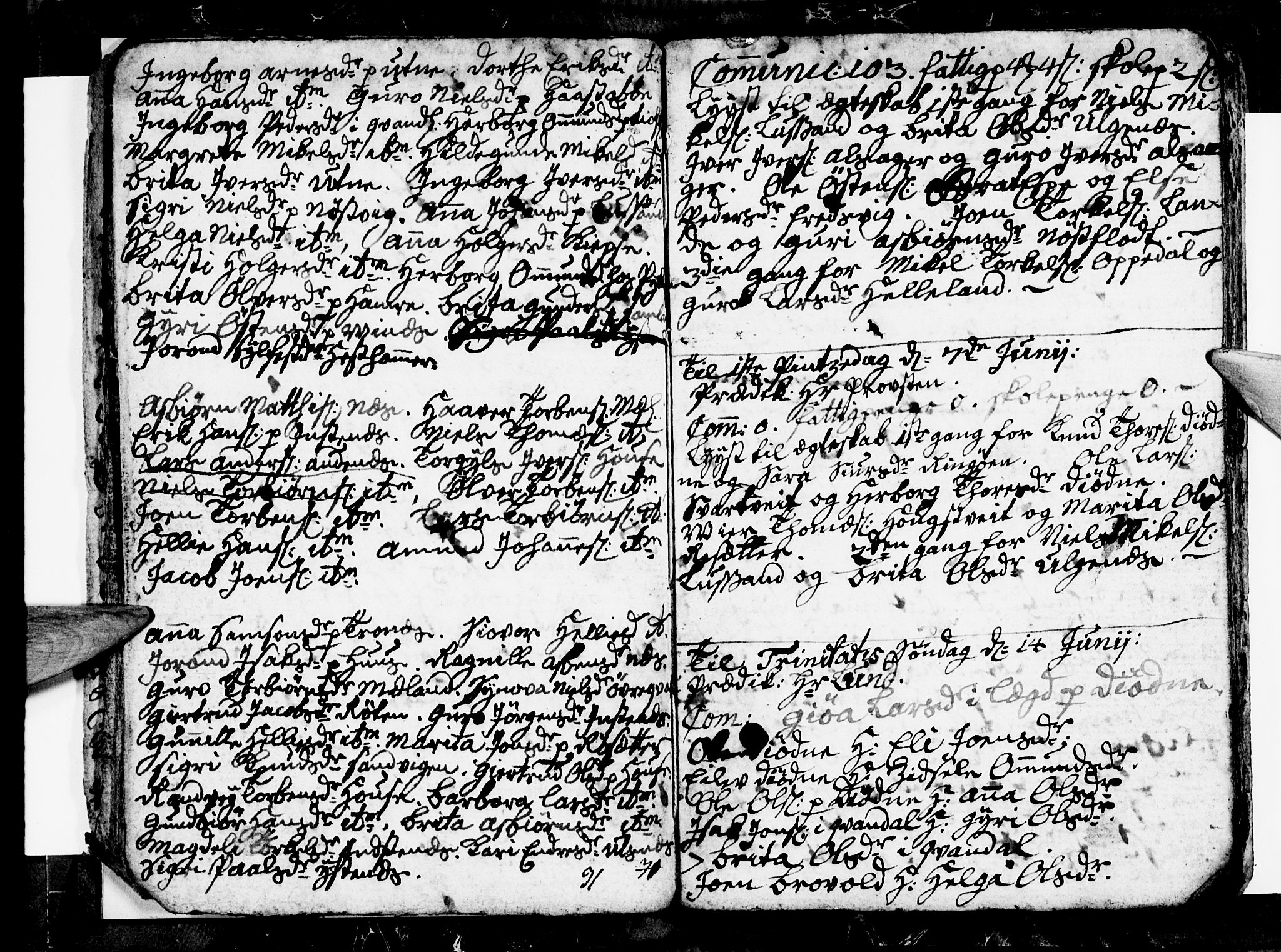 Ullensvang sokneprestembete, AV/SAB-A-78701/H/Hab: Parish register (copy) no. E 1, 1766-1769, p. 46-47