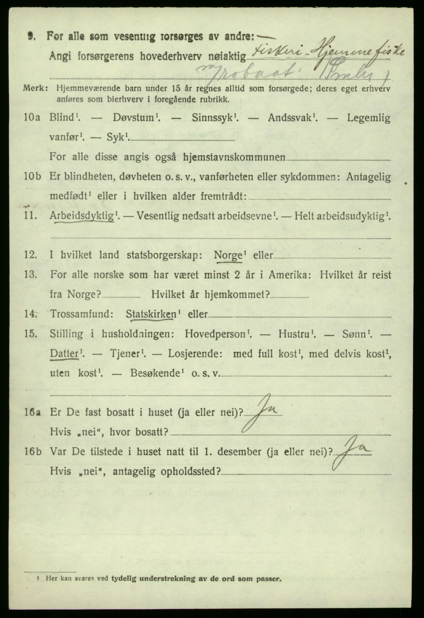 SAB, 1920 census for Hjelme, 1920, p. 1315