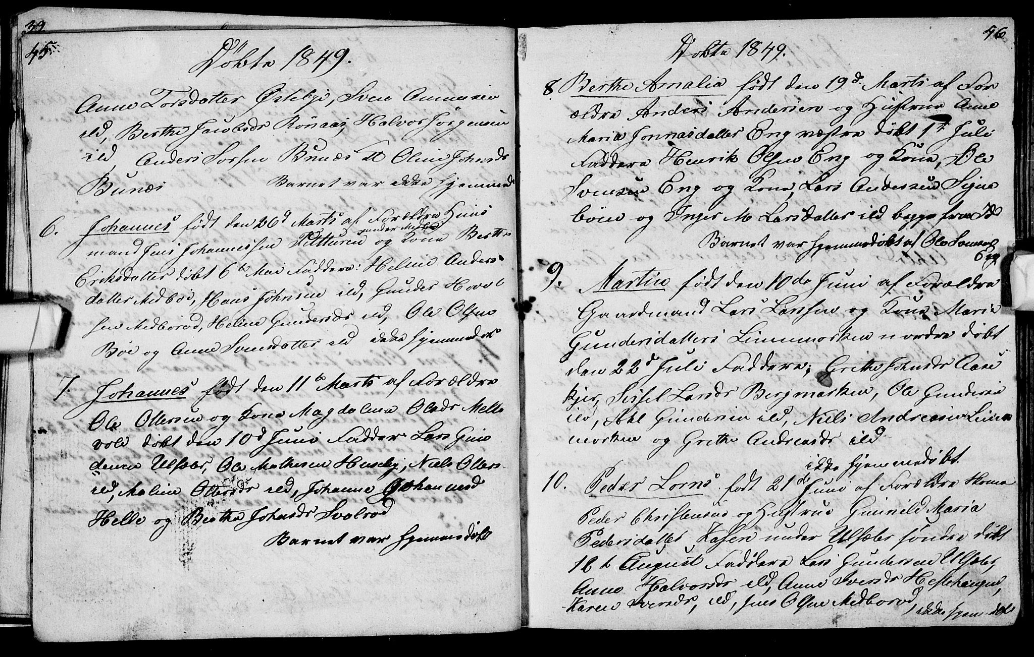 Berg prestekontor Kirkebøker, AV/SAO-A-10902/G/Gc/L0001: Parish register (copy) no. III 1, 1844-1855, p. 45-46