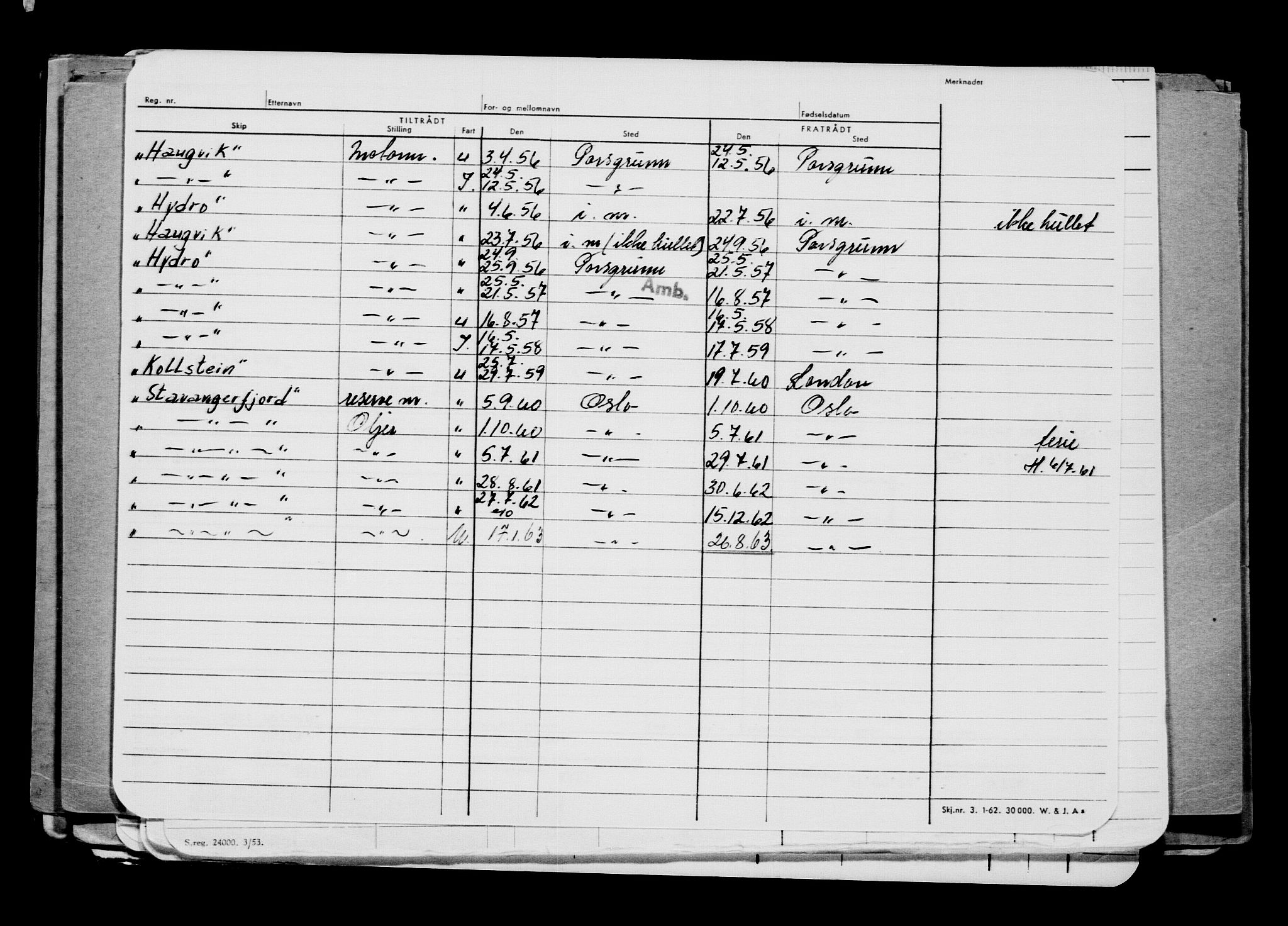 Direktoratet for sjømenn, AV/RA-S-3545/G/Gb/L0236: Hovedkort, 1924, p. 208