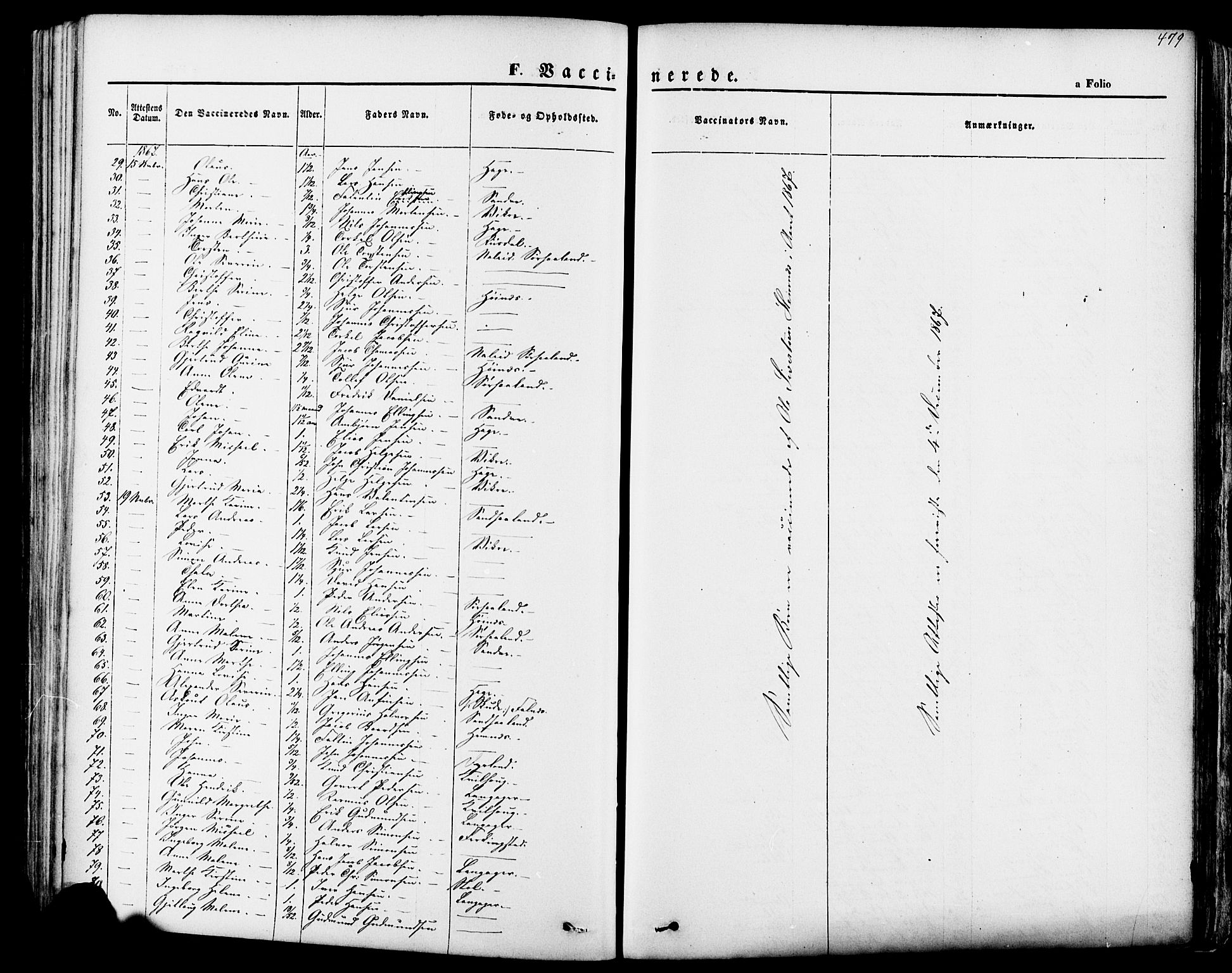 Skudenes sokneprestkontor, SAST/A -101849/H/Ha/Haa/L0006: Parish register (official) no. A 4, 1864-1881, p. 479