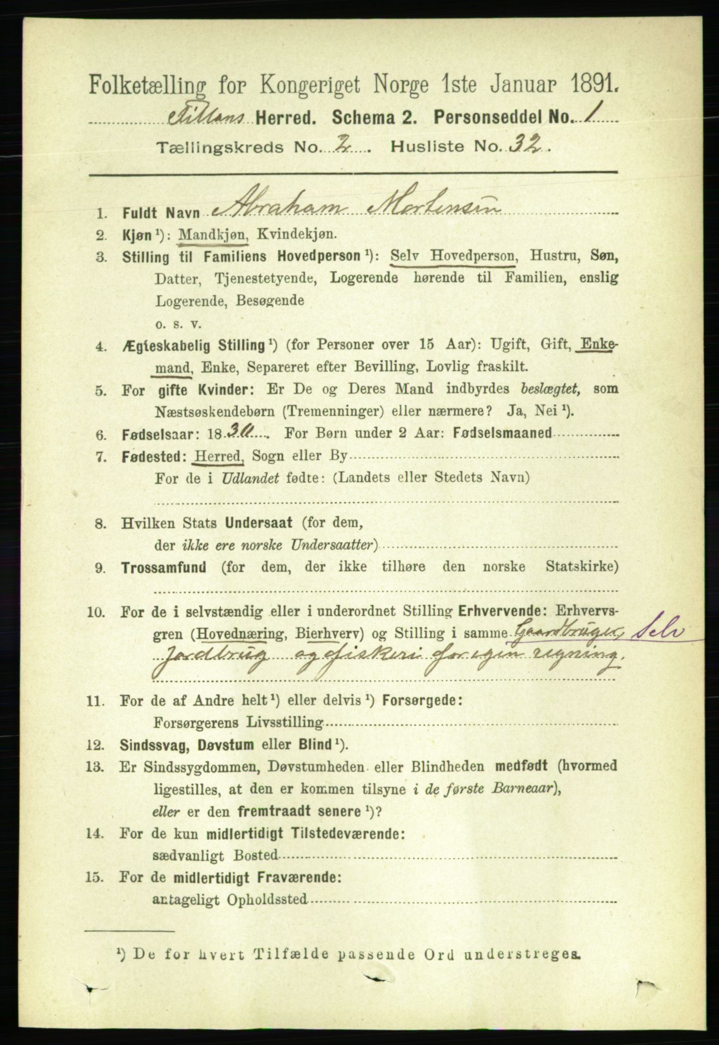 RA, 1891 census for 1616 Fillan, 1891, p. 416