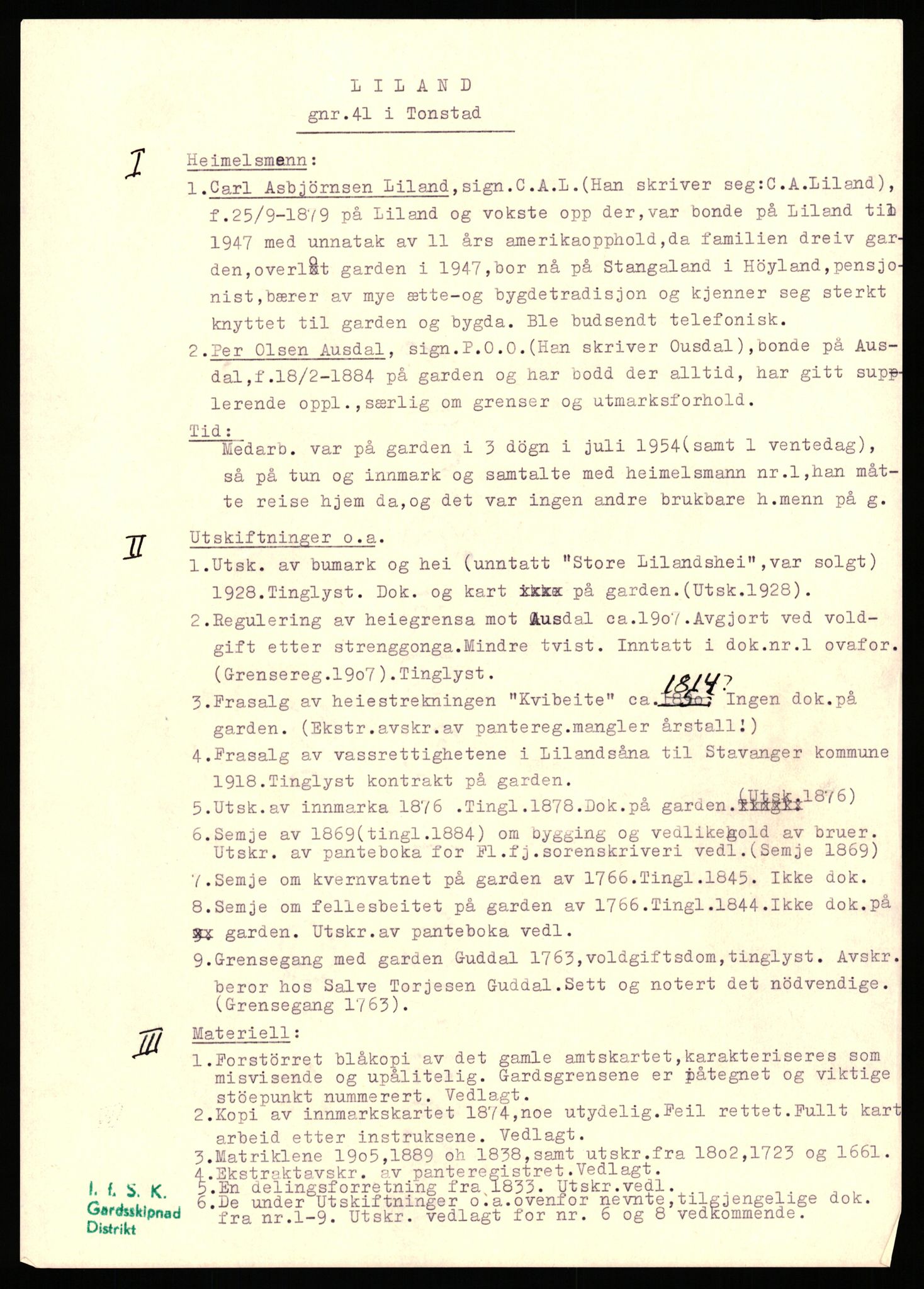 Instituttet for sammenlignende kulturforskning, RA/PA-0424/H/L0169: Eske D159: Manuskripter (1.trykk) distriktsgransking, 1922-1990, p. 677