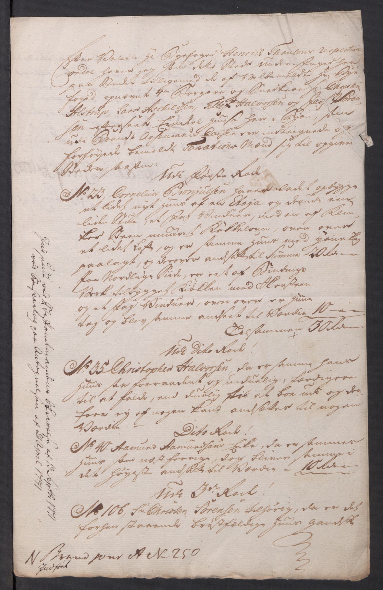 Kommersekollegiet, Brannforsikringskontoret 1767-1814, AV/RA-EA-5458/F/Fa/L0001/0003: Arendal / Dokumenter, 1765-1797