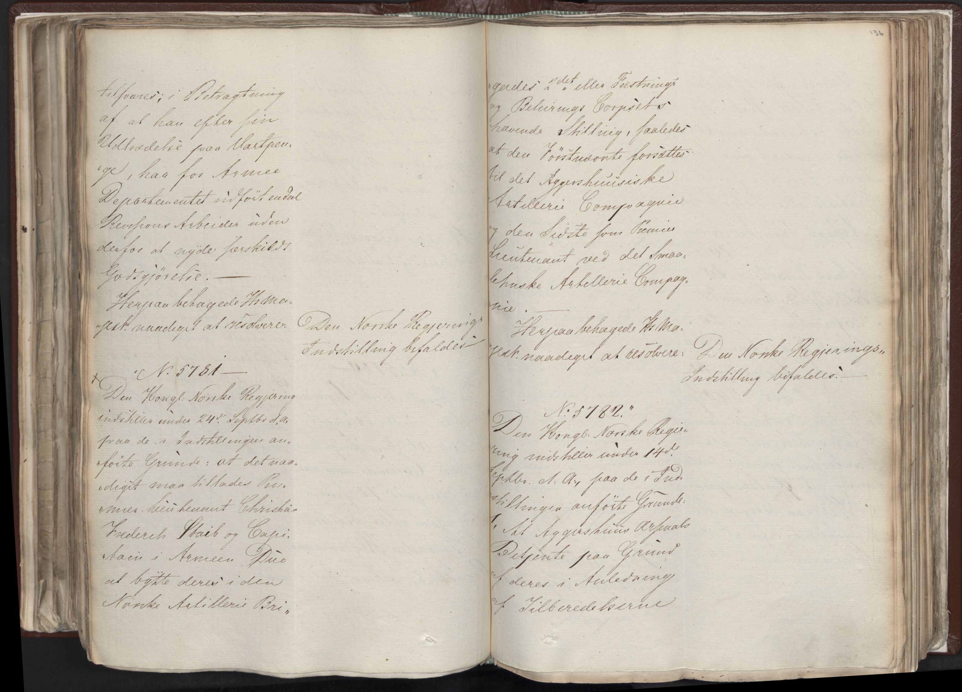 Statsrådssekretariatet, AV/RA-S-1001/A/Ab/L0012: Kgl. res. nr. 5679-6008 II, 1821, p. 135b-136a