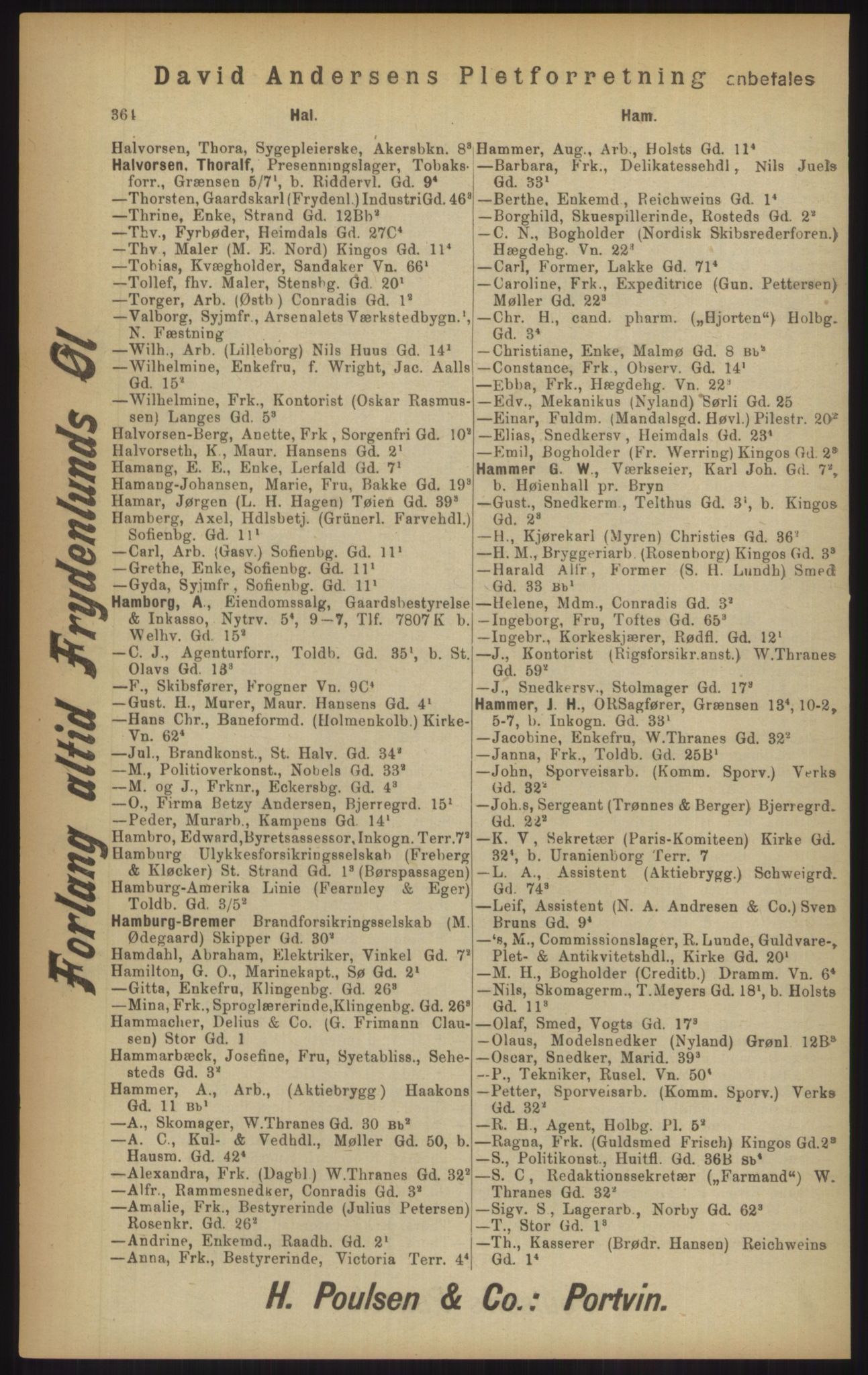 Kristiania/Oslo adressebok, PUBL/-, 1902, p. 364