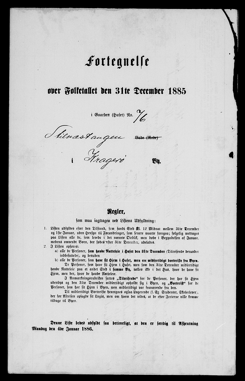 SAKO, 1885 census for 0801 Kragerø, 1885, p. 159