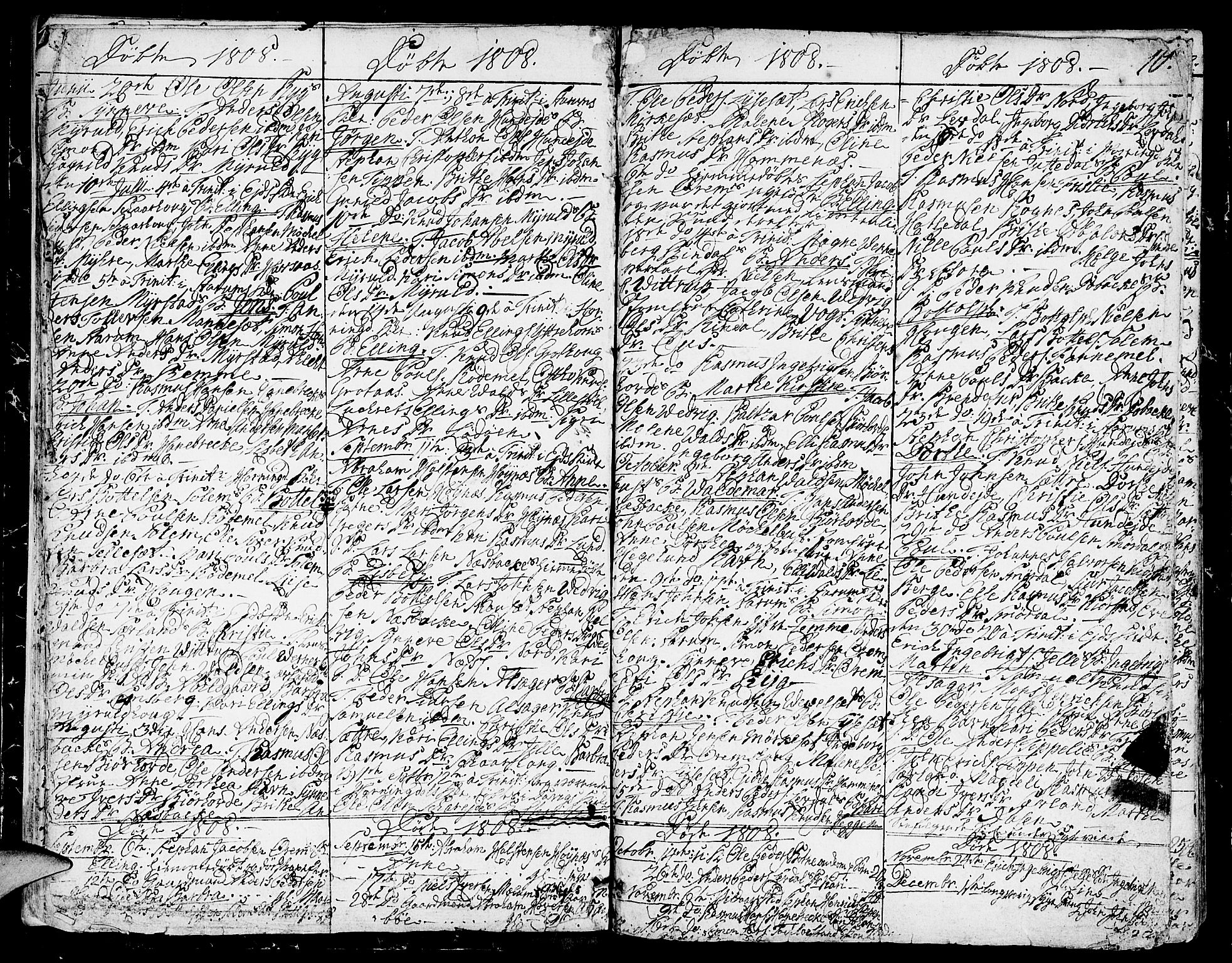 Eid sokneprestembete, AV/SAB-A-82301/H/Haa/Haaa/L0004: Parish register (official) no. A 4, 1806-1815, p. 10