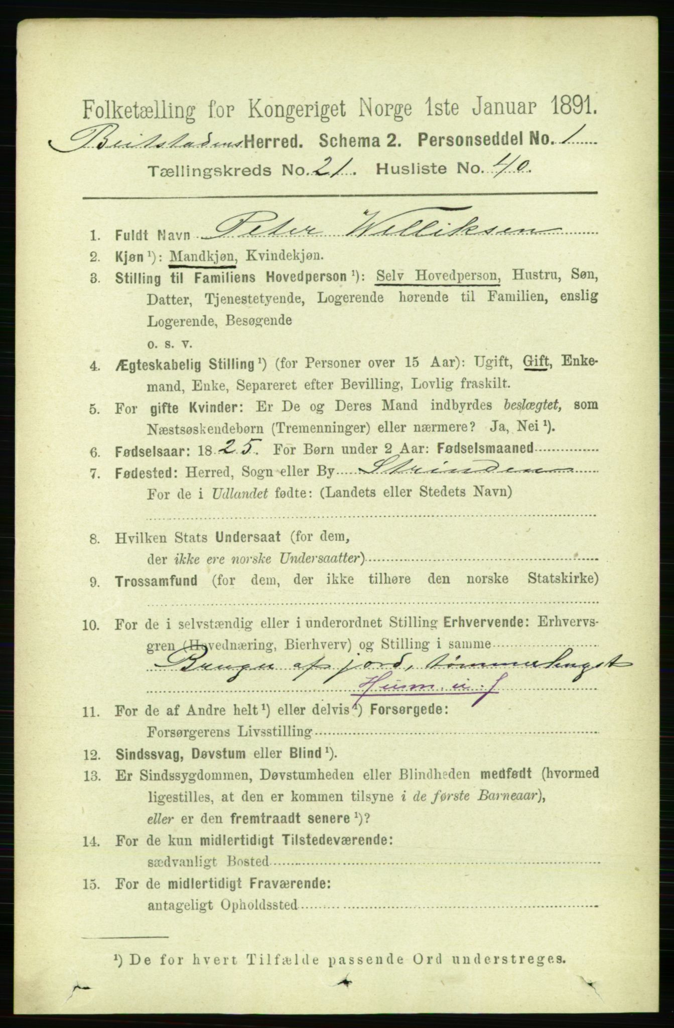 RA, 1891 census for 1727 Beitstad, 1891, p. 5651