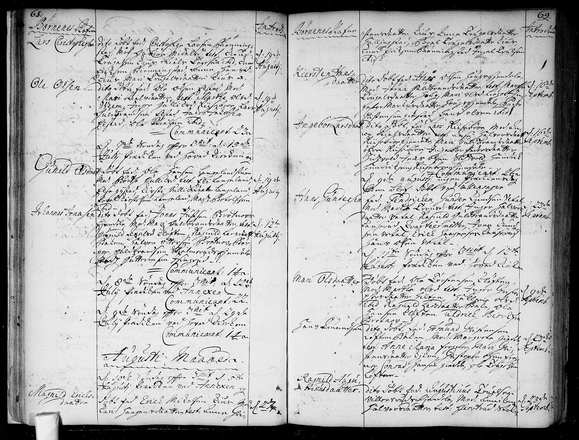 Ullensaker prestekontor Kirkebøker, SAO/A-10236a/F/Fa/L0005: Parish register (official) no. I 5, 1733-1762, p. 68-69