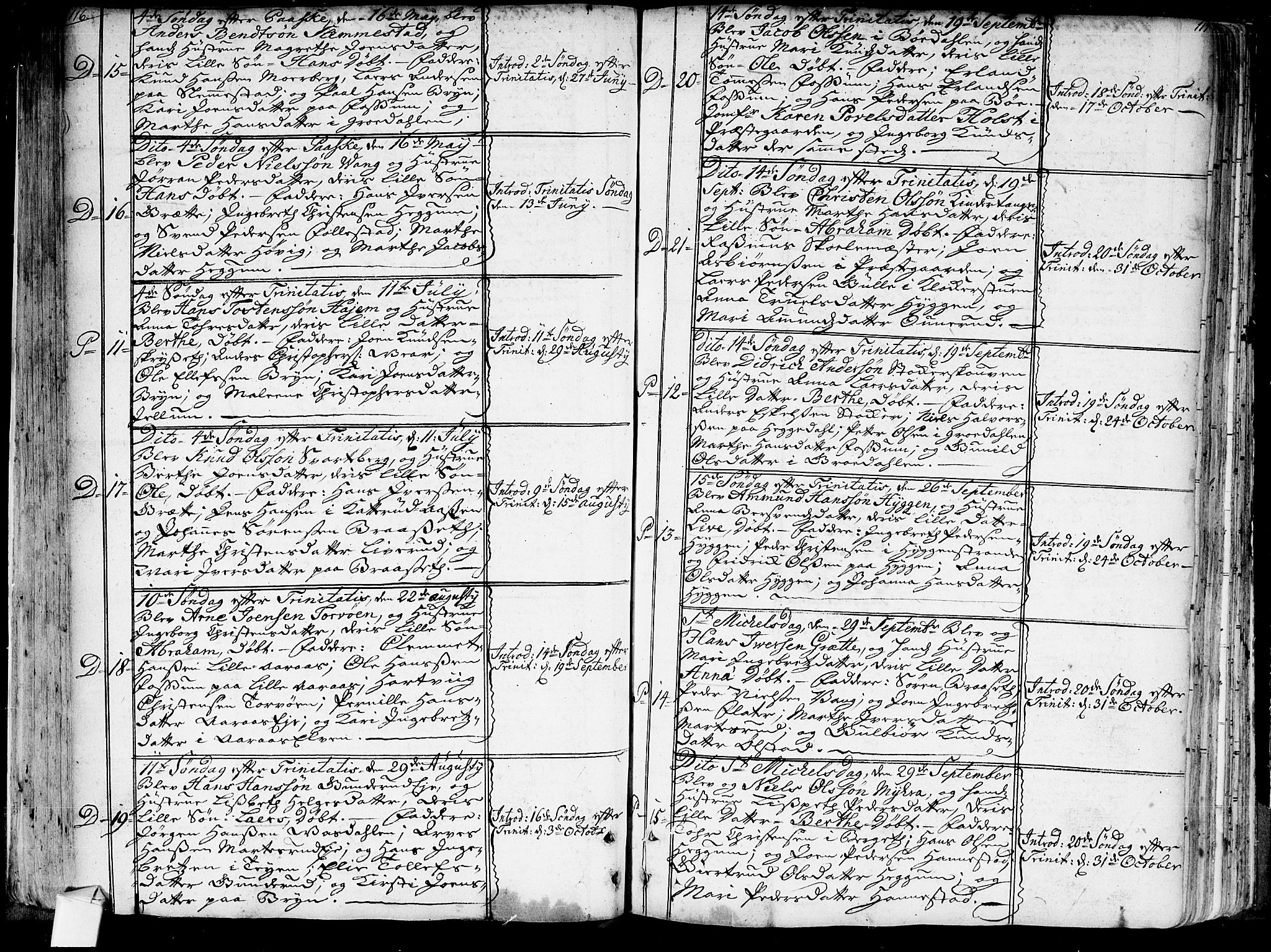 Røyken kirkebøker, AV/SAKO-A-241/G/Ga/L0001: Parish register (copy) no. 1, 1740-1768, p. 116-117