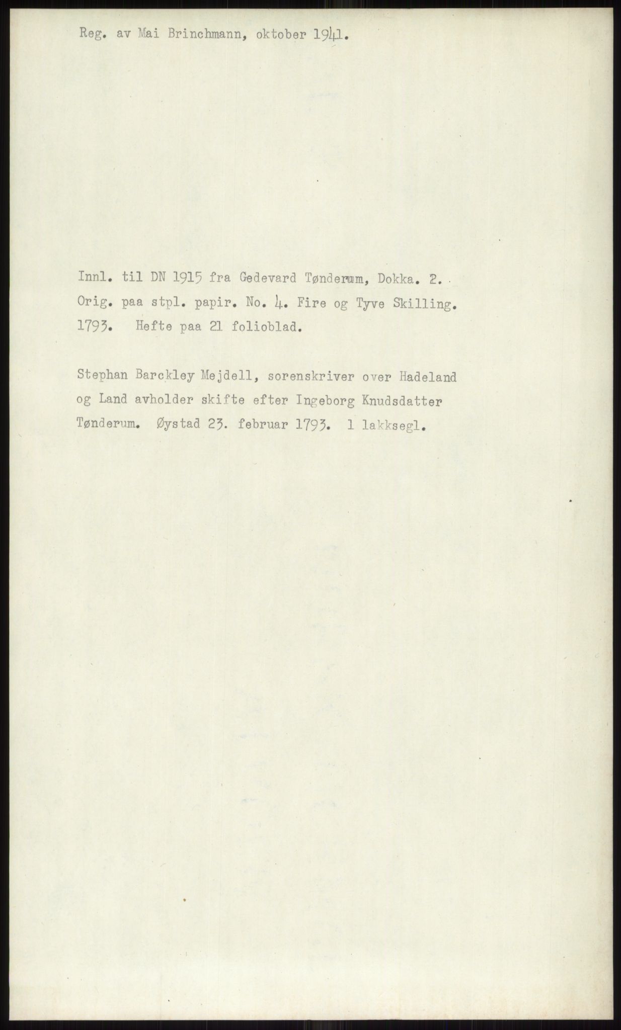 Samlinger til kildeutgivelse, Diplomavskriftsamlingen, AV/RA-EA-4053/H/Ha, p. 437