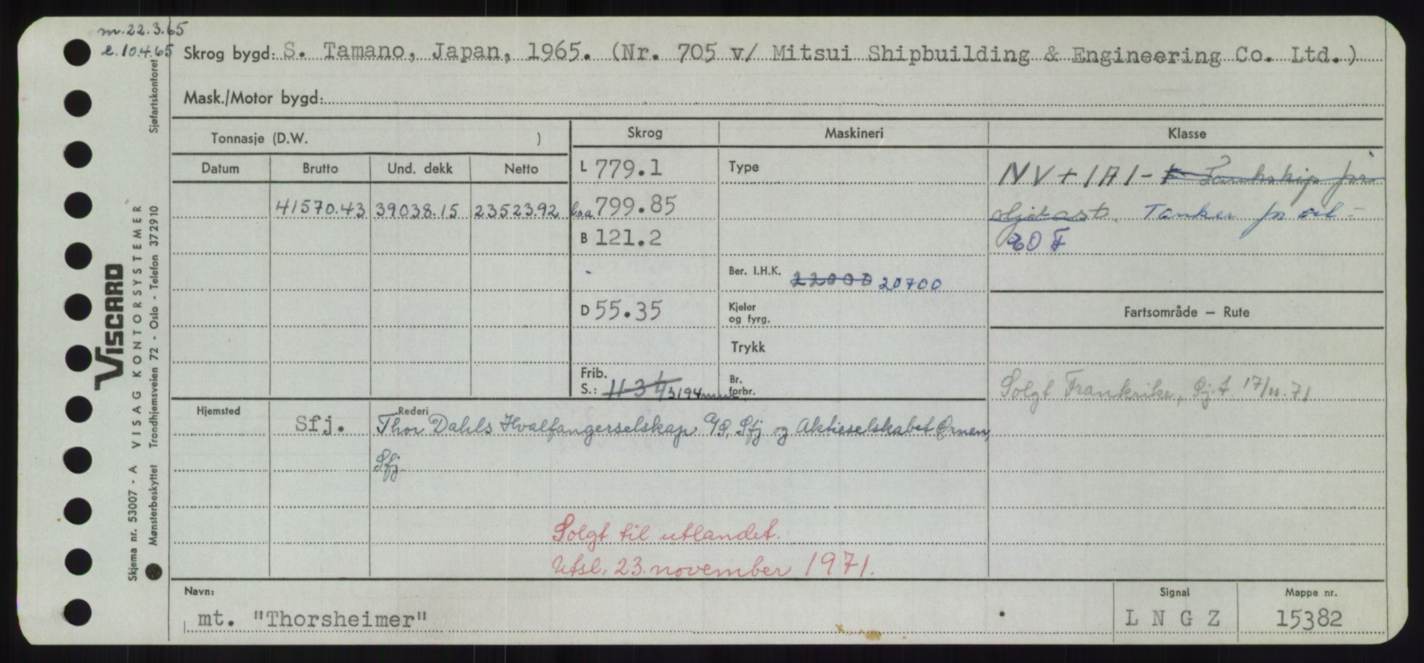 Sjøfartsdirektoratet med forløpere, Skipsmålingen, RA/S-1627/H/Hd/L0038: Fartøy, T-Th, p. 759