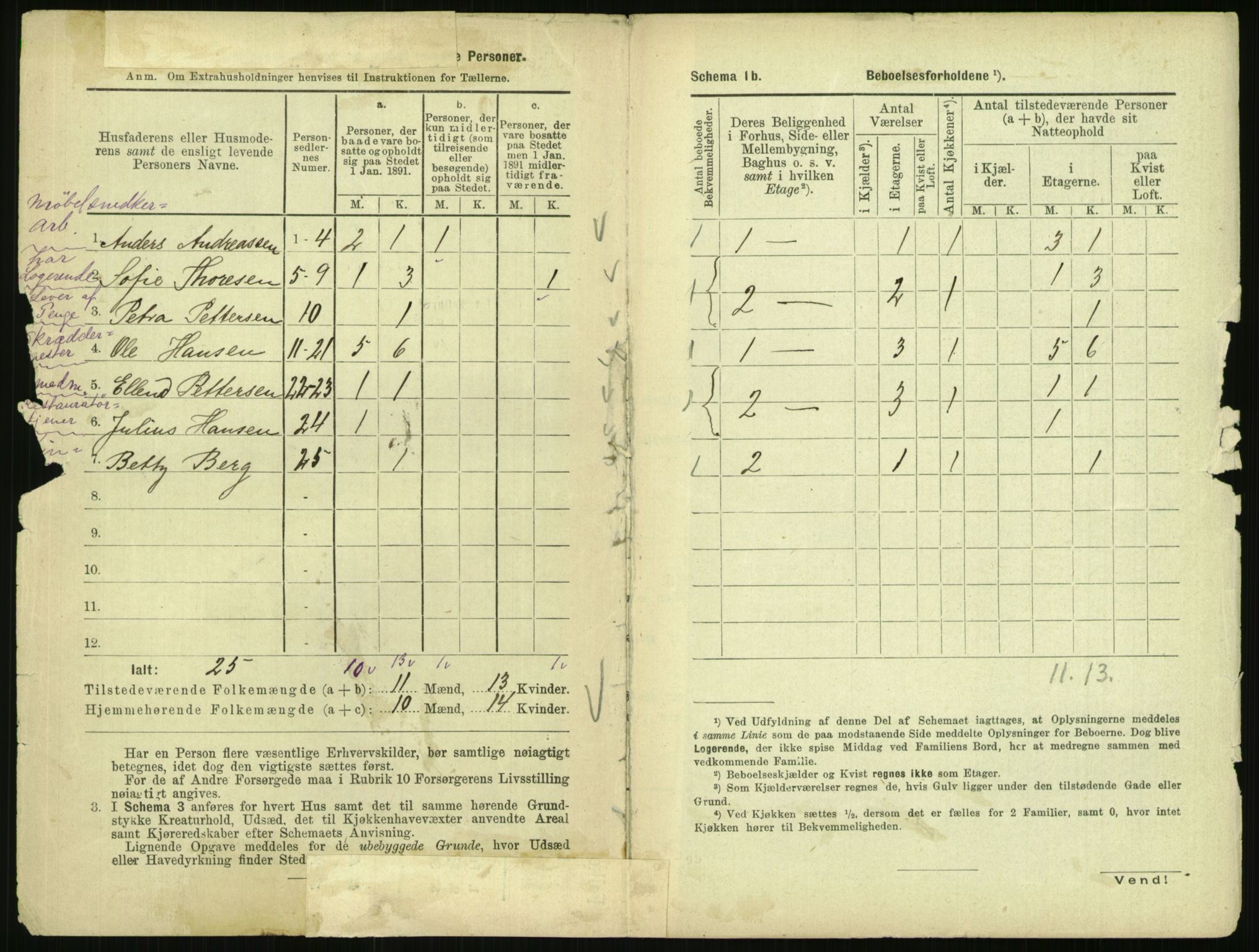 RA, 1891 census for 0301 Kristiania, 1891, p. 15843