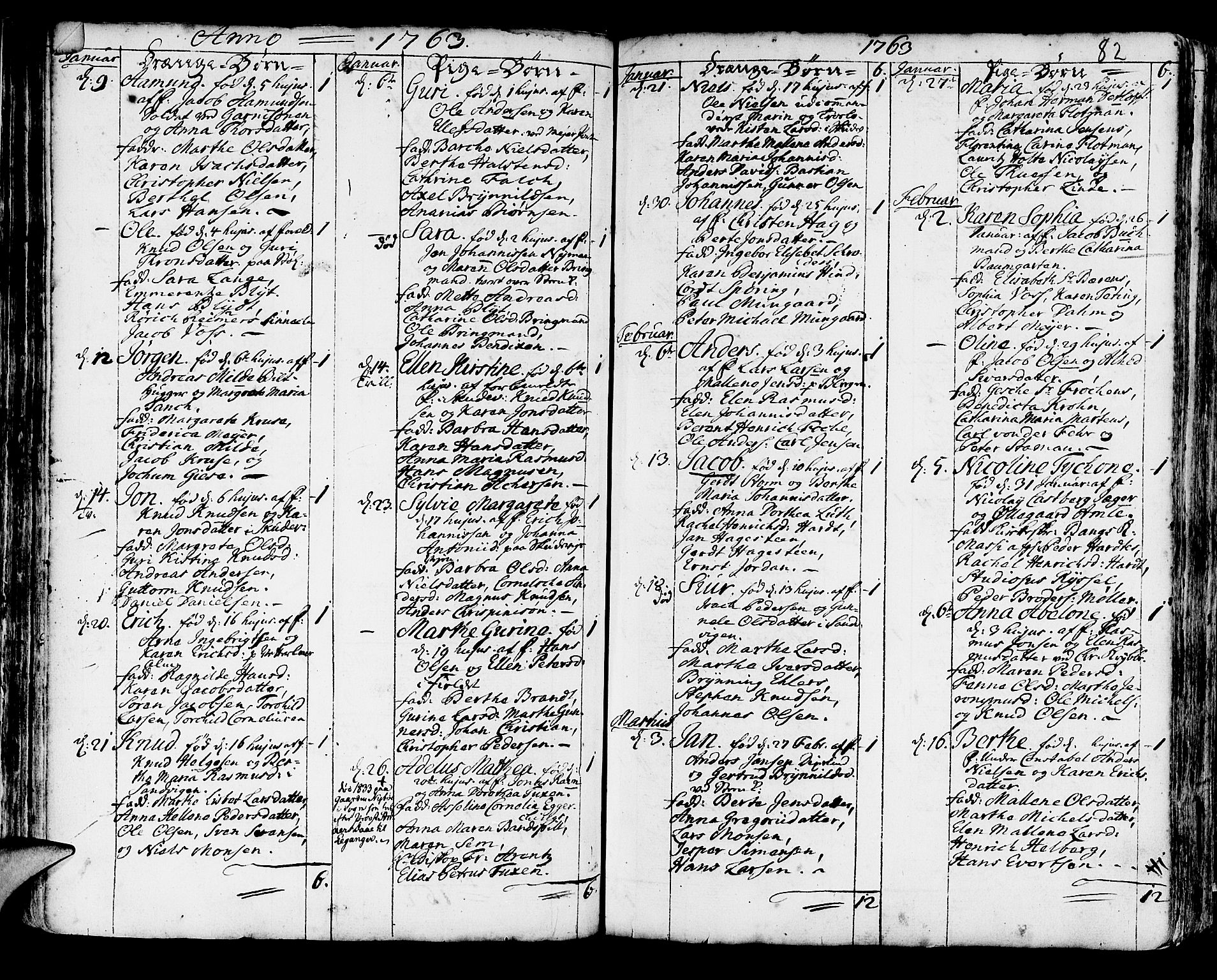 Korskirken sokneprestembete, SAB/A-76101/H/Haa/L0005: Parish register (official) no. A 5, 1751-1789, p. 82