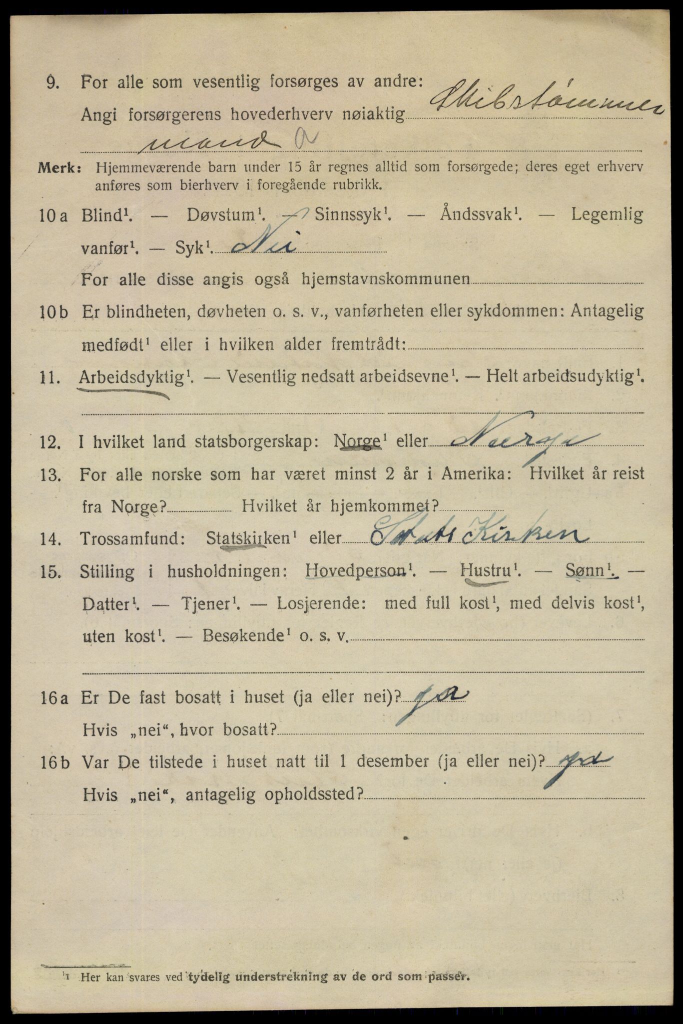 SAO, 1920 census for Fredrikstad, 1920, p. 40720