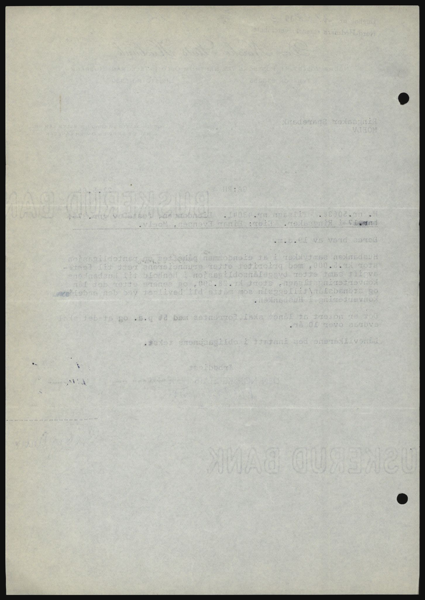 Nord-Hedmark sorenskriveri, SAH/TING-012/H/Hc/L0021: Mortgage book no. 21, 1964-1965, Diary no: : 2188/1965