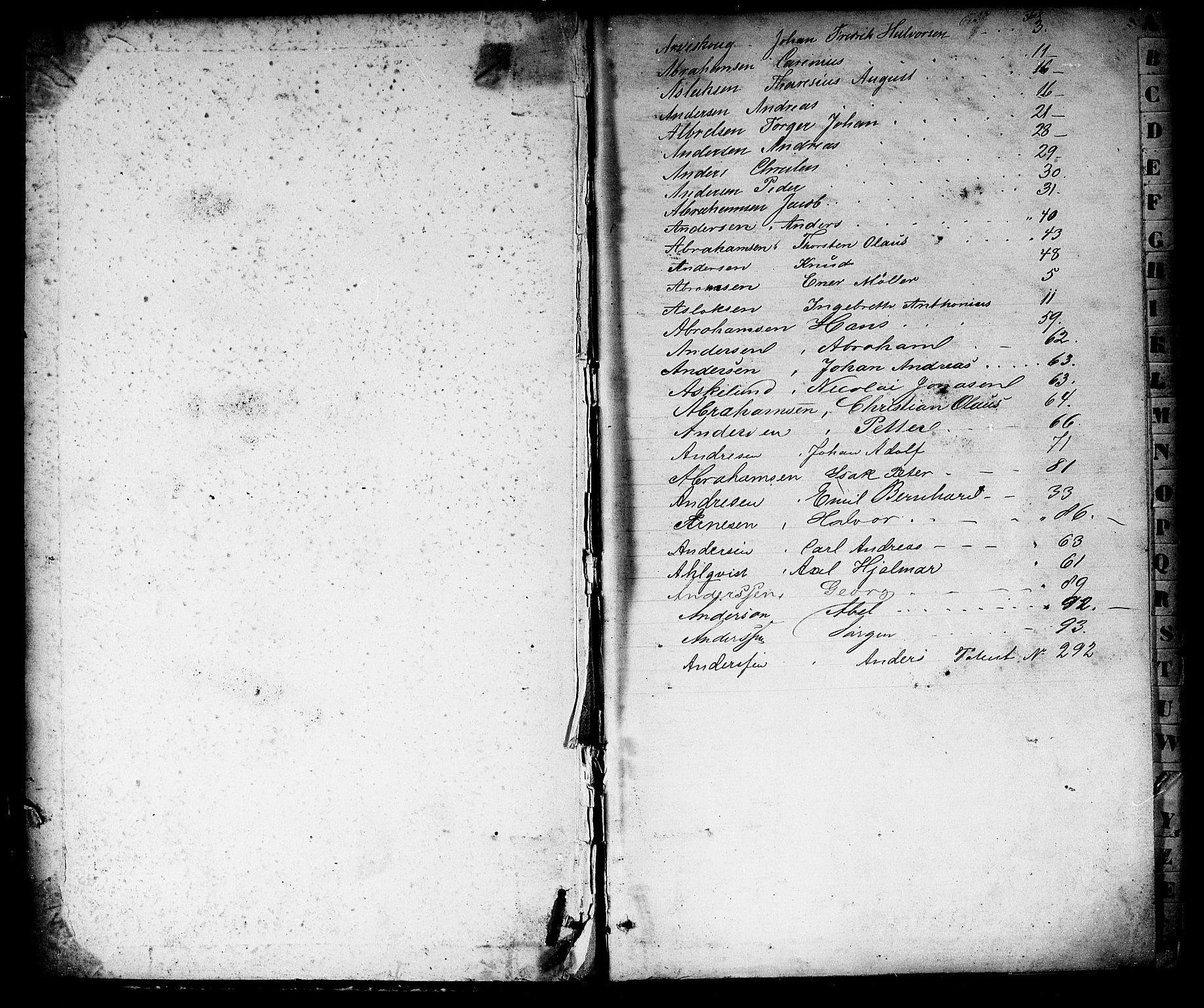 Porsgrunn innrulleringskontor, AV/SAKO-A-829/F/Fb/L0003: Annotasjonsrulle, 1860-1870, p. 2
