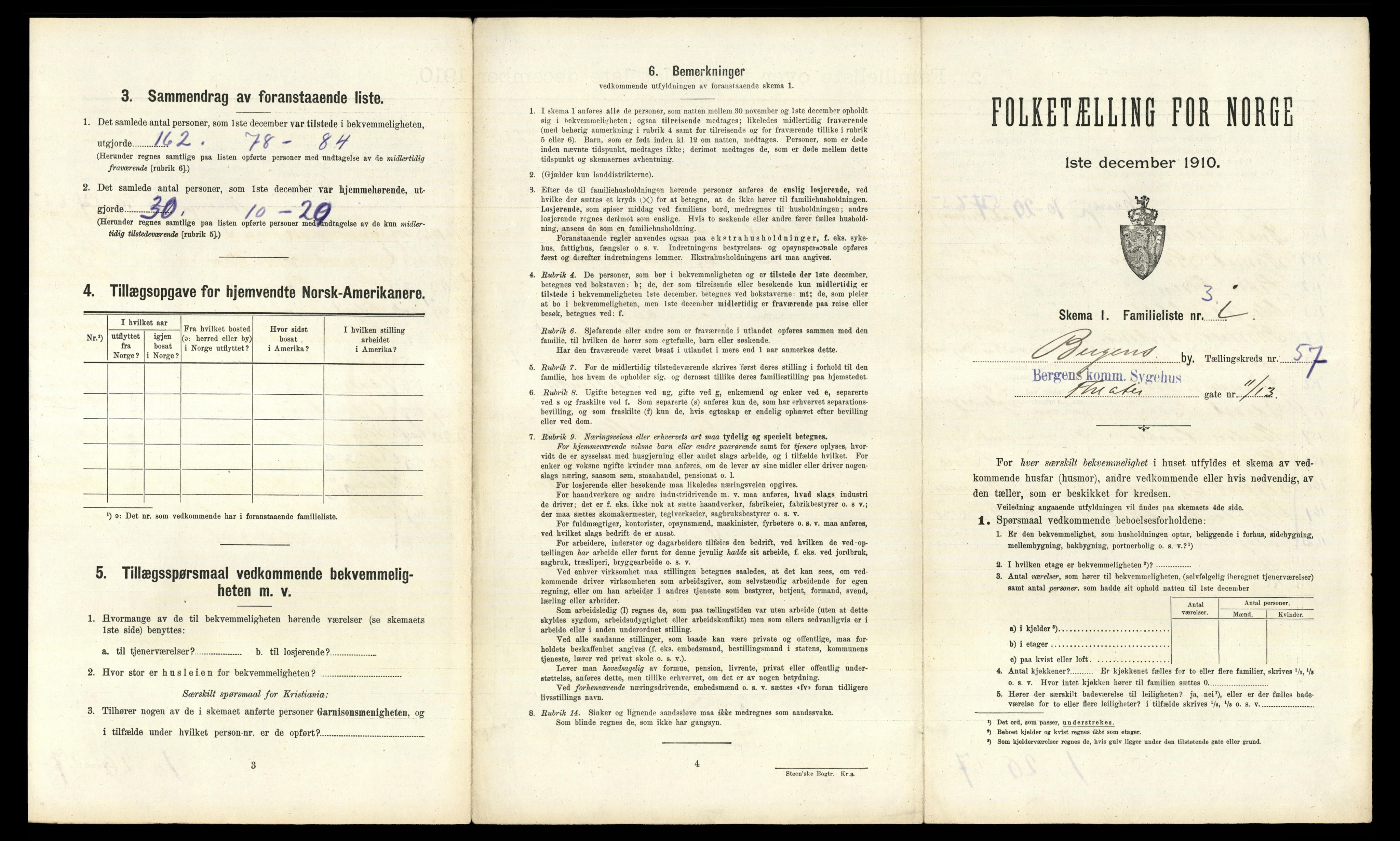 RA, 1910 census for Bergen, 1910, p. 20081