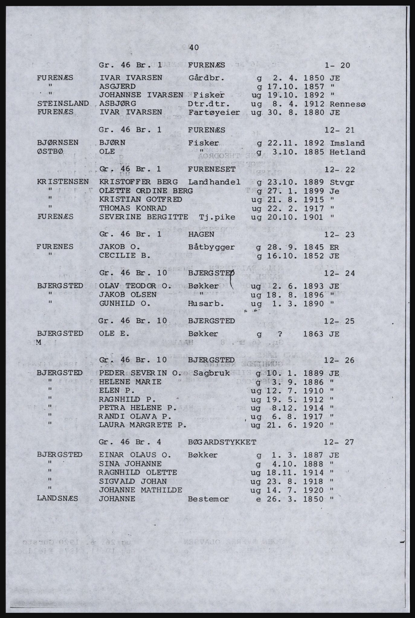 SAST, Copy of 1920 census for Inner Ryfylke, 1920, p. 164