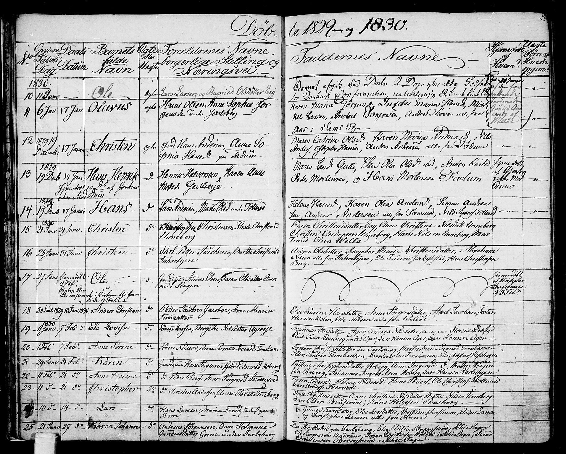 Sem kirkebøker, AV/SAKO-A-5/F/Fa/L0005: Parish register (official) no. I 5, 1825-1842, p. 51-52